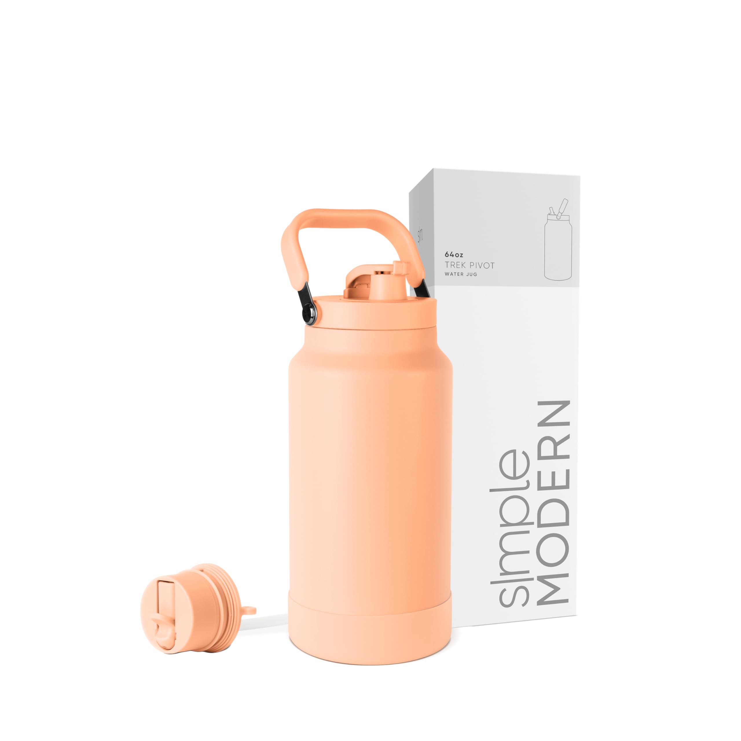 Jarra Para Botella De Agua Simple Modern Trek Pivot De Acero Inoxidable De 1,9 L - Venta Internacional.