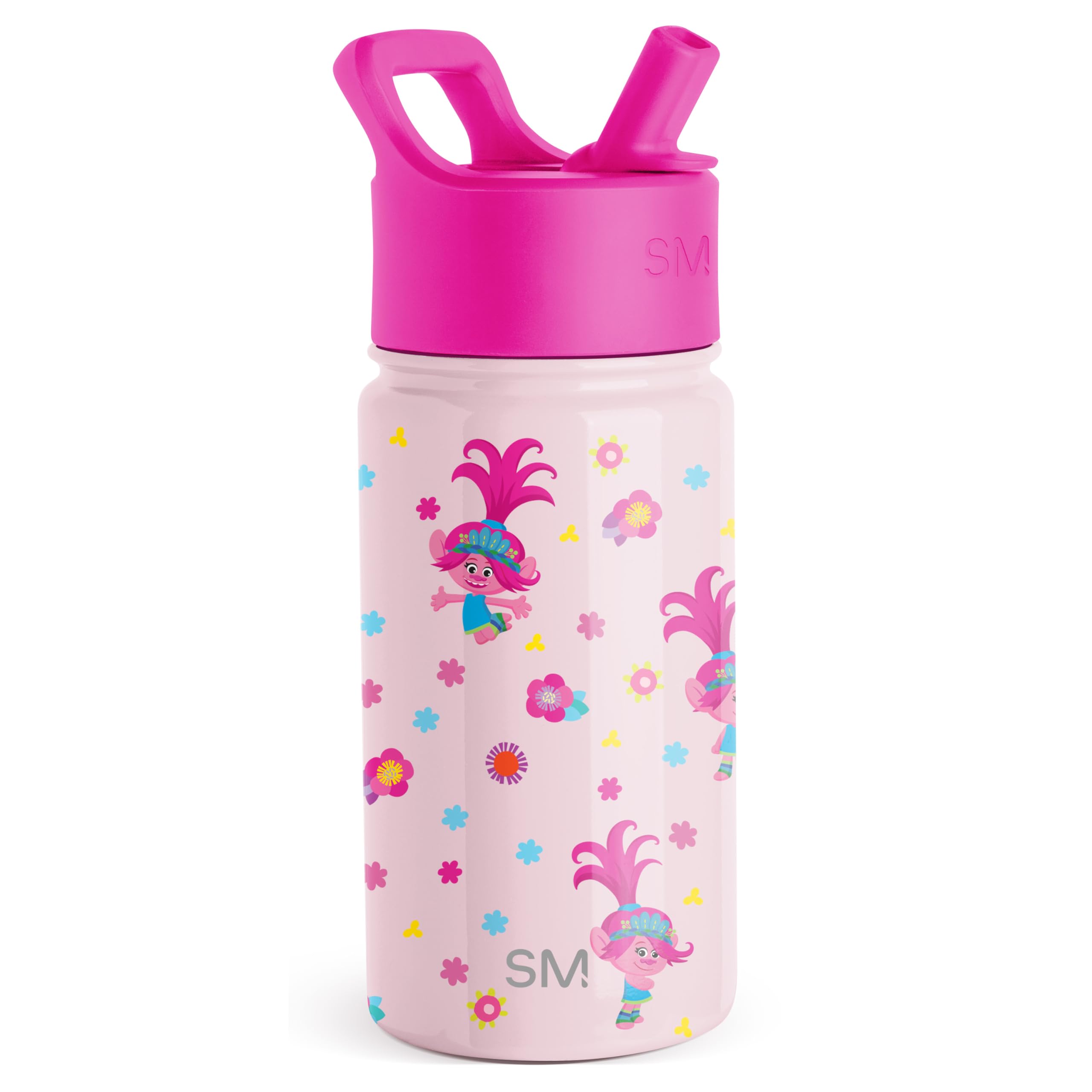 Foto 2 pulgar | Botella De Agua Simple Modern Trolls Kids Con Pajita 414 Ml - Venta Internacional.