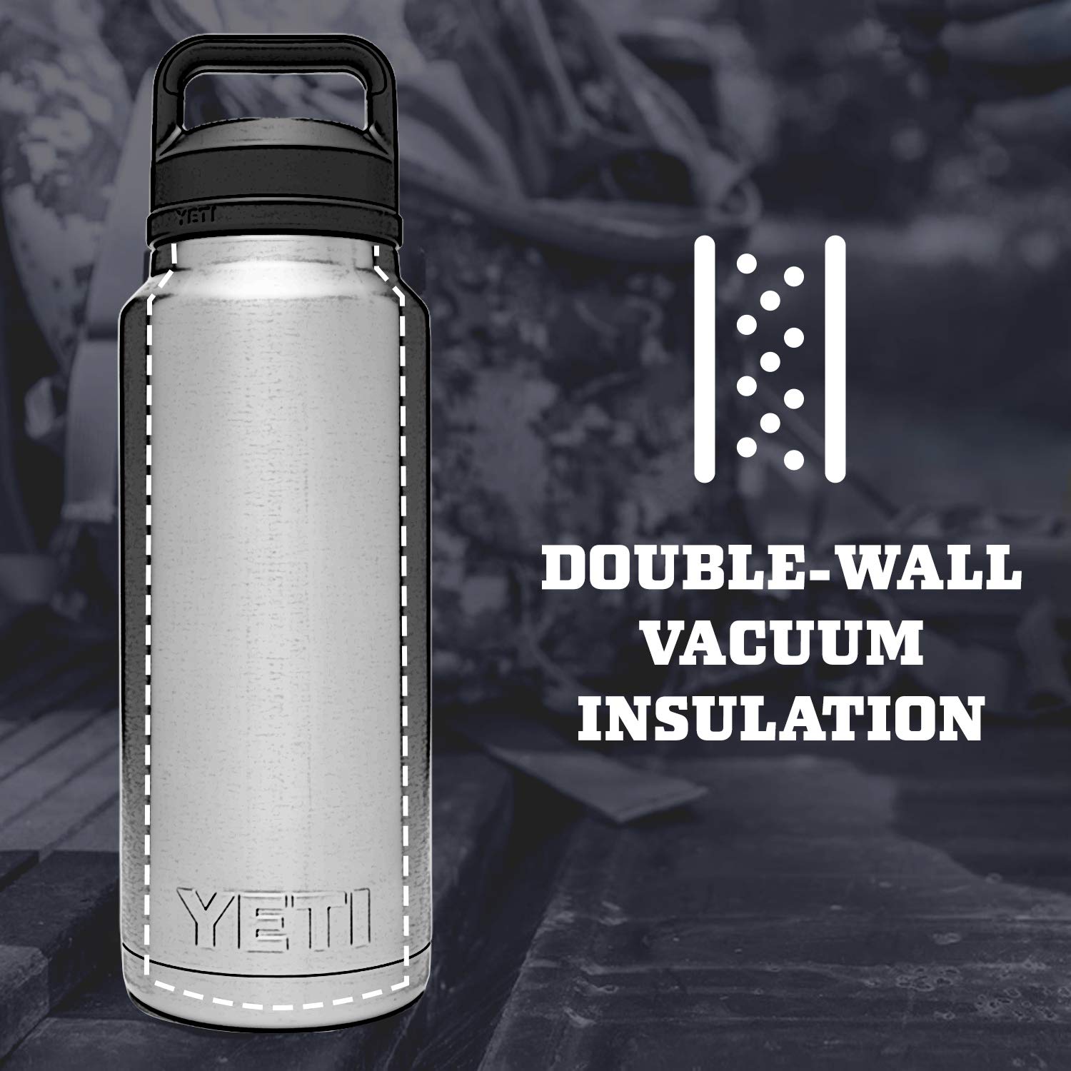 Foto 3 pulgar | Botella Yeti Rambler 1.06l De Acero Inoxidable Con Aislamiento Al Vacío - Venta Internacional.