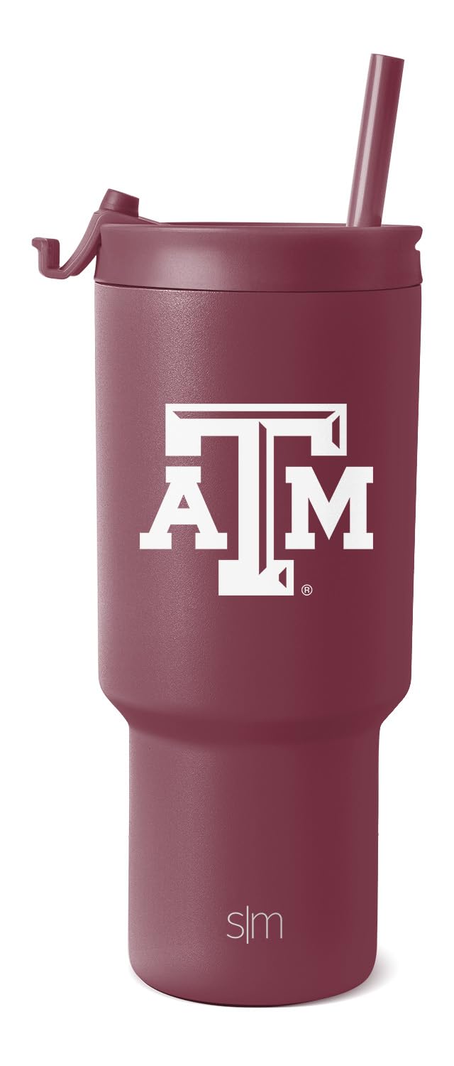 Vaso Simple Modern Texas A&m Aggies Con Aislamiento De 900 Ml - Venta Internacional.