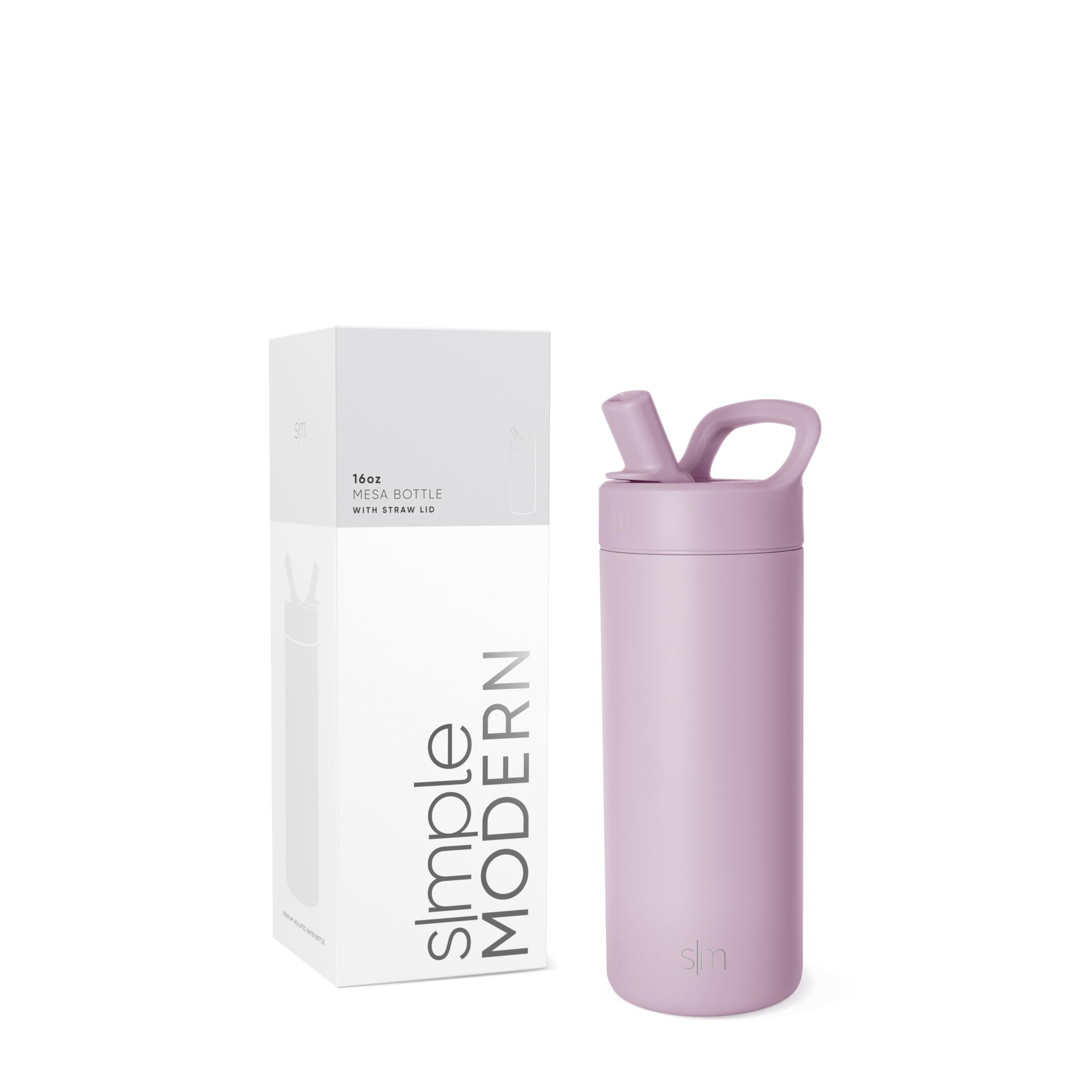 Foto 1 | Botella De Agua Simple Modern Kids Con Aislamiento De 480 Ml, Color Lavanda - Venta Internacional.