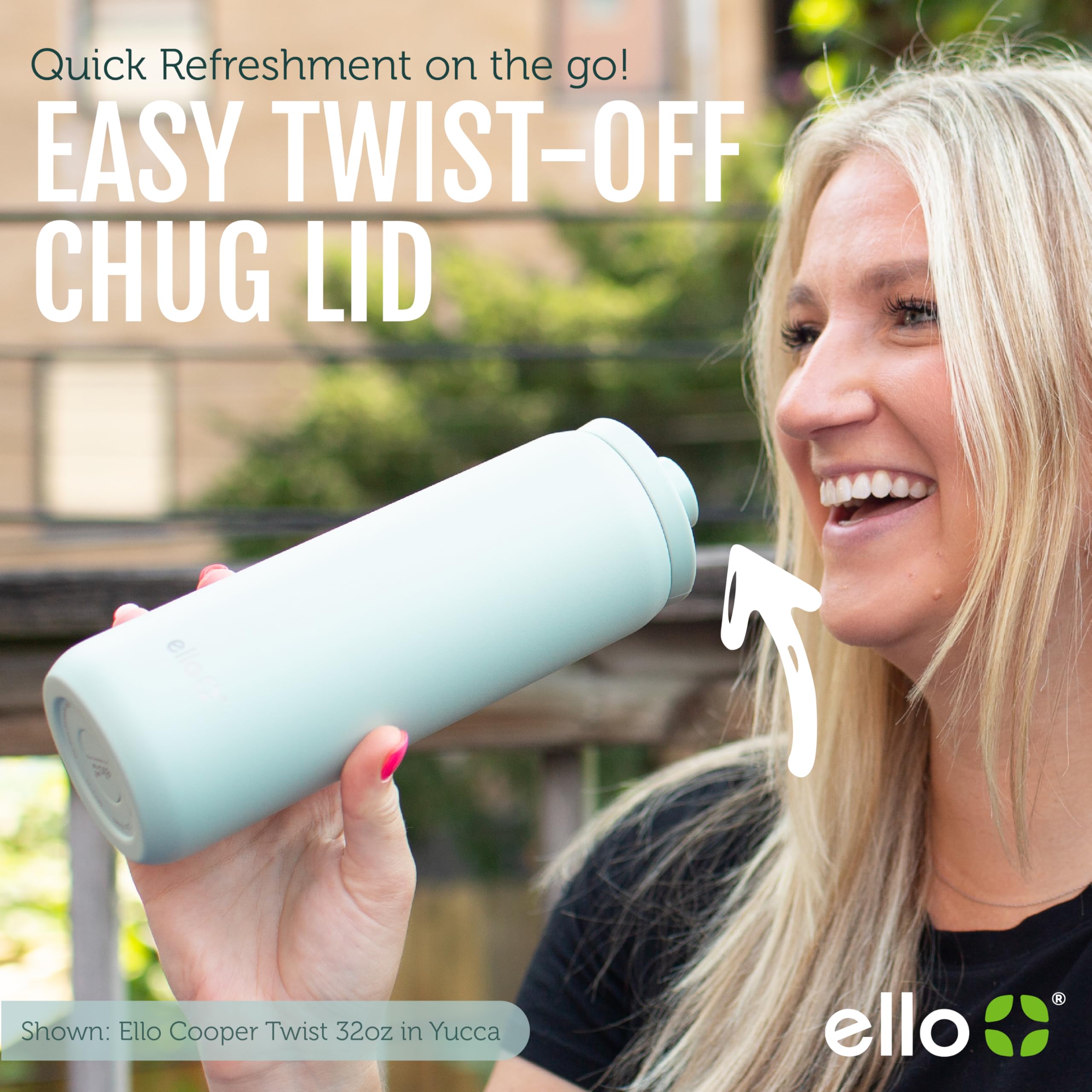 Foto 8 pulgar | Botella De Agua De Cachemir De Acero Inoxidable Ello Cooper Twist 1,2 L - Venta Internacional.