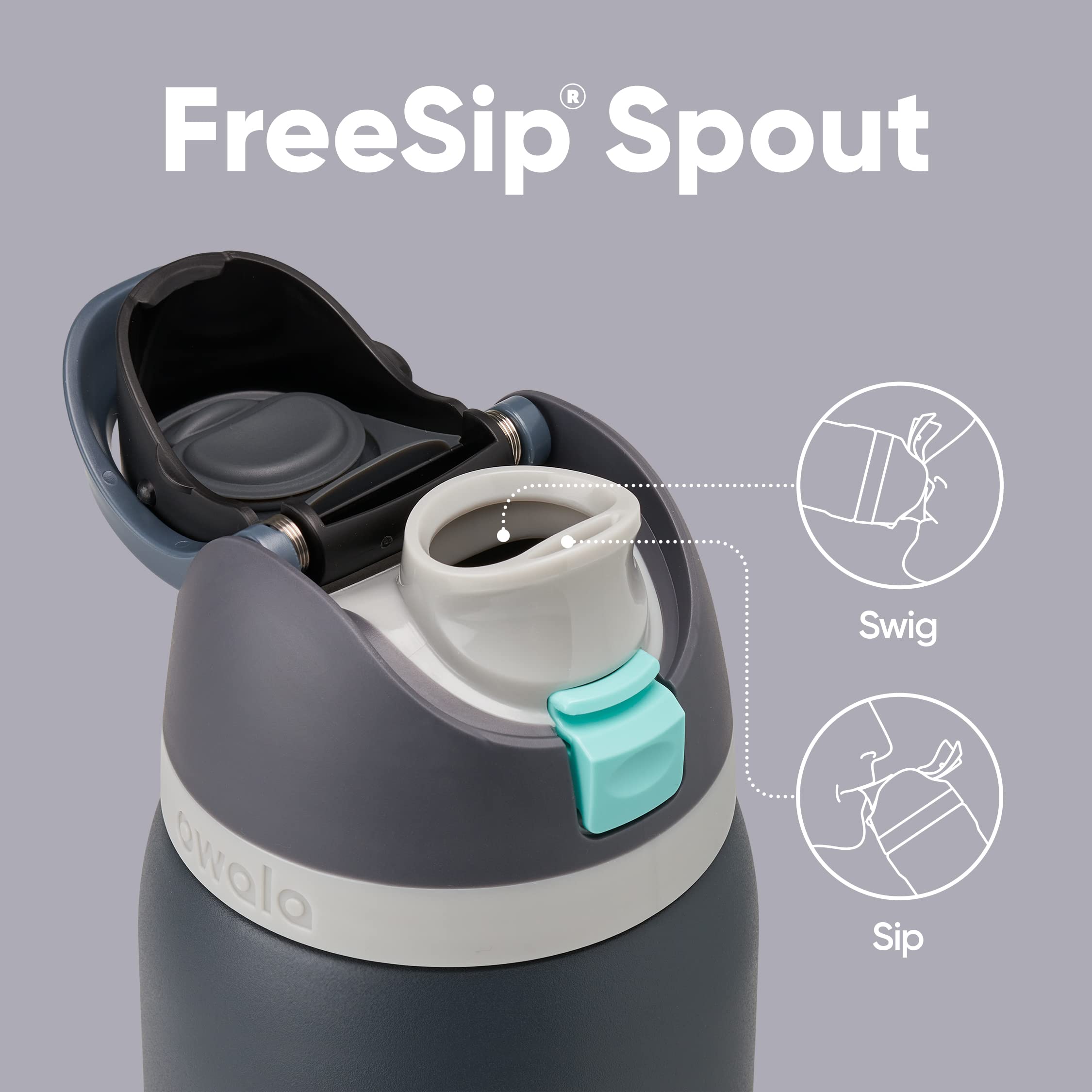 Foto 4 | Botella De Agua Owala Freesip De Acero Inoxidable Con Aislamiento De 700 Ml - Venta Internacional.