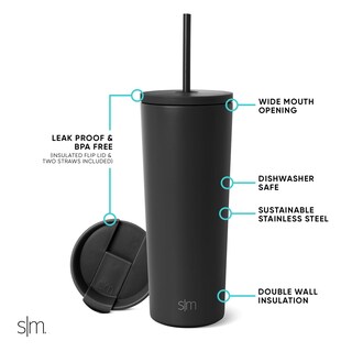 Foto 2 | Vaso Aislante Simple Modern Classic De Acero Inoxidable De 710 Ml - Venta Internacional.