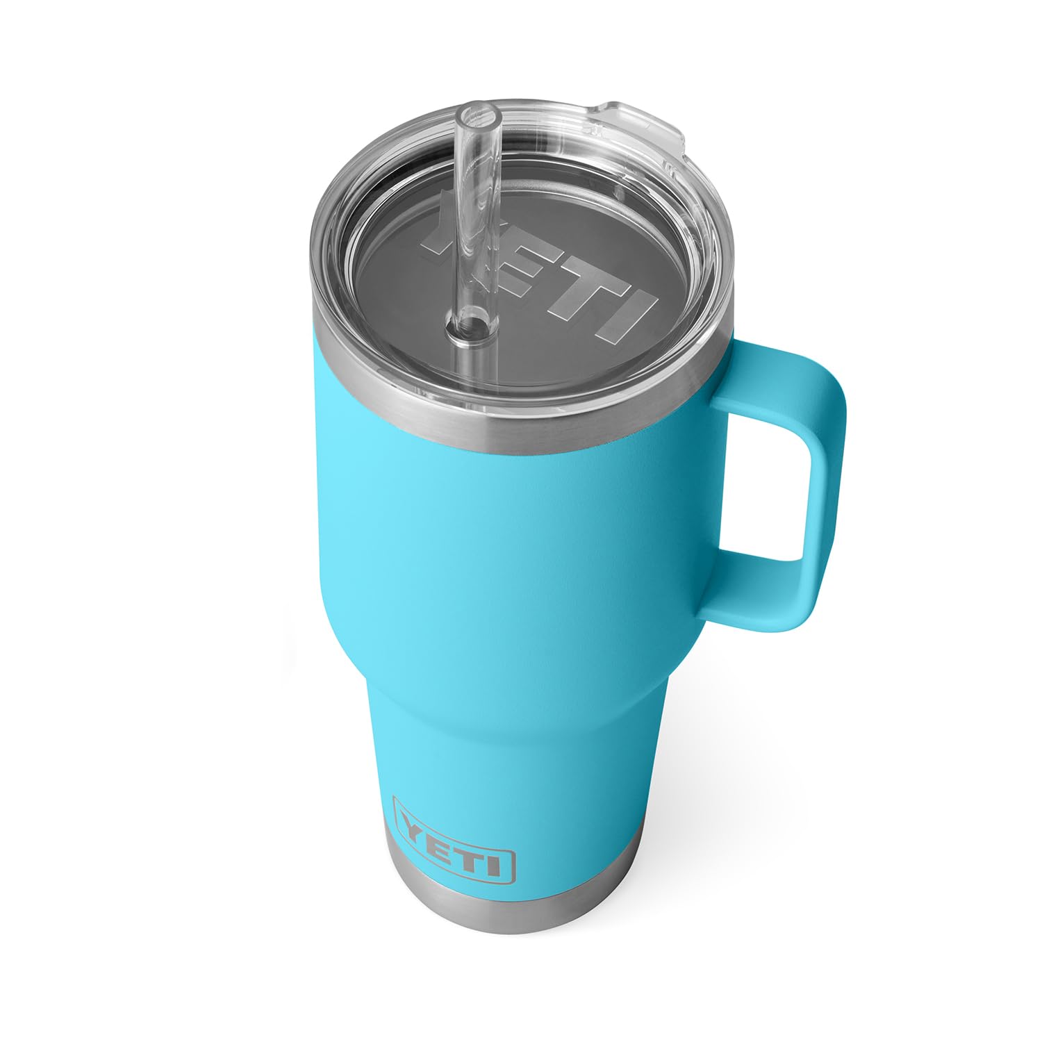 Foto 2 pulgar | Vaso Yeti Rambler De 1 Litro Con Asa Y Tapa Con Pajita, Color Azul Arrecife - Venta Internacional.