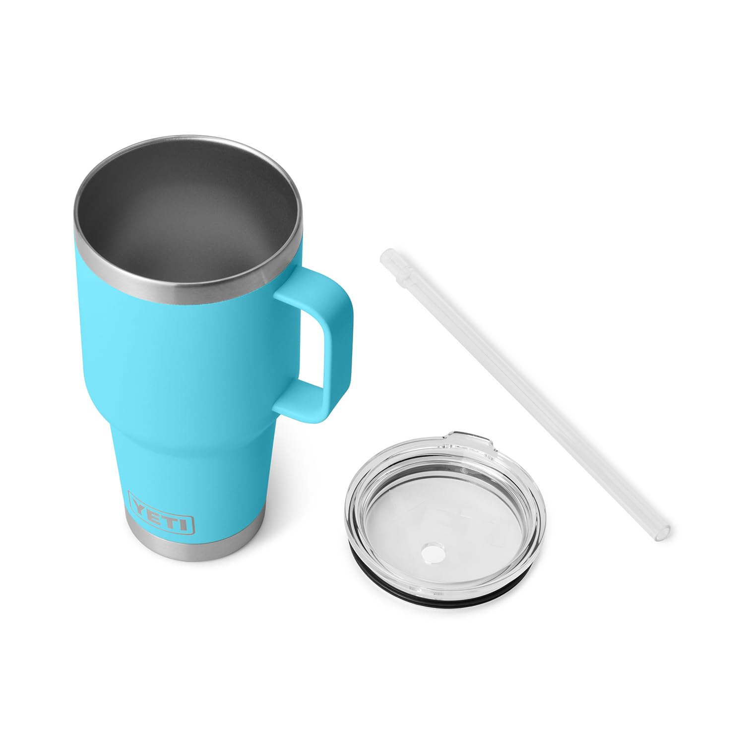 Foto 5 pulgar | Vaso Yeti Rambler De 1 Litro Con Asa Y Tapa Con Pajita, Color Azul Arrecife - Venta Internacional.