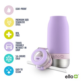 Foto 2 | Botella De Agua Ello Emma De Acero Inoxidable Con Aislamiento Al Vacío De 400 Ml - Venta Internacional.