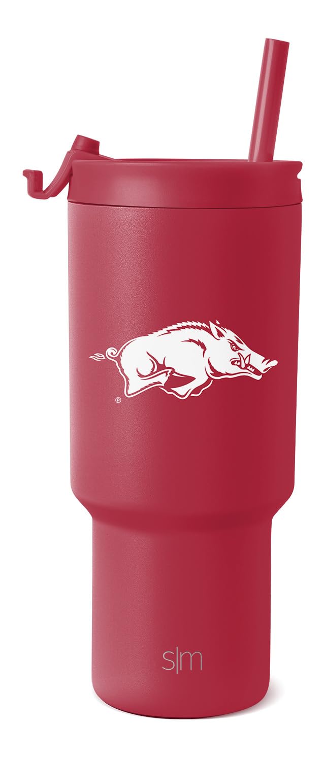 Vaso Simple Modern Arkansas Razorbacks De Acero Inoxidable De 900 Ml - Venta Internacional.