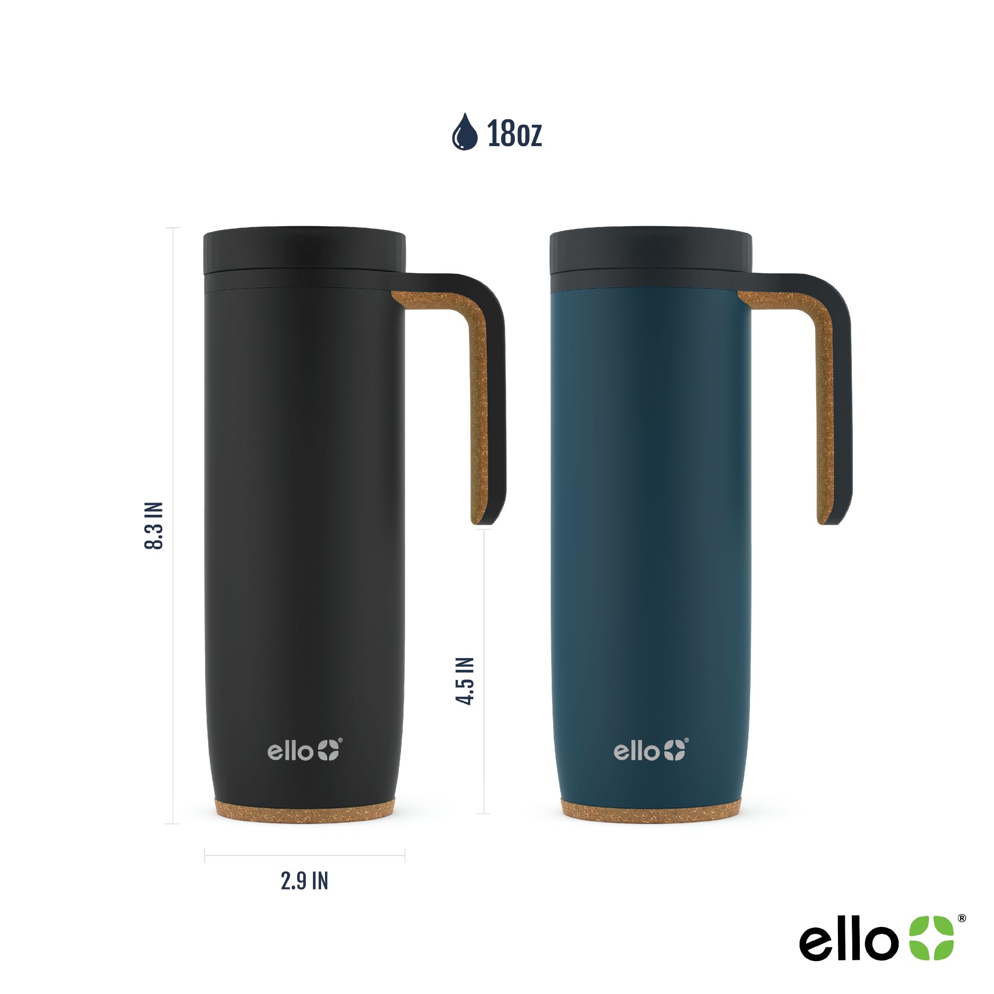 Foto 4 pulgar | Taza De Viaje Ello Magnet Con Aislamiento Al Vacío, 530 Ml, Acero Inoxidable - Venta Internacional.