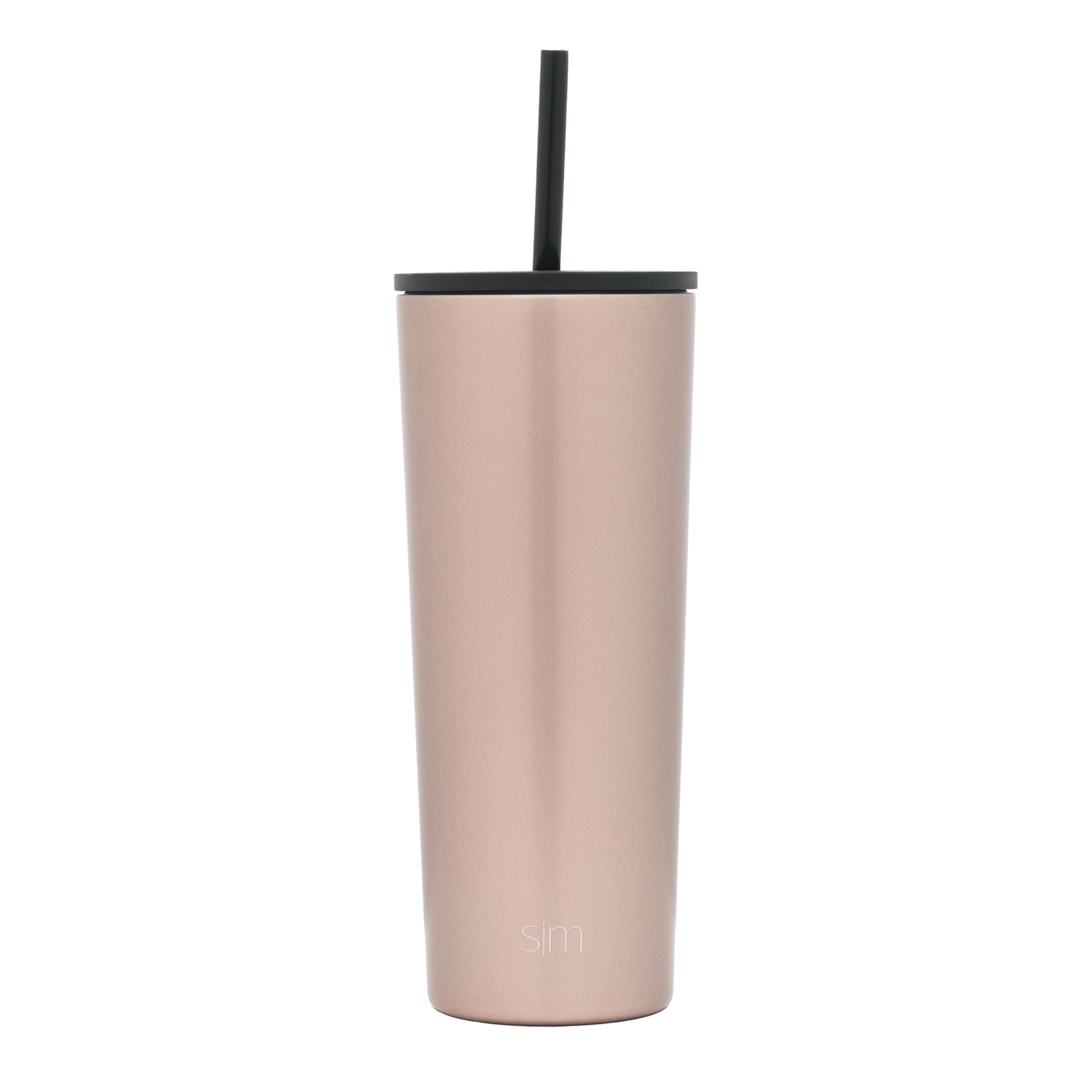 Vaso Aislante Simple Modern Classic De 710 Ml, Oro Rosa - Venta Internacional.