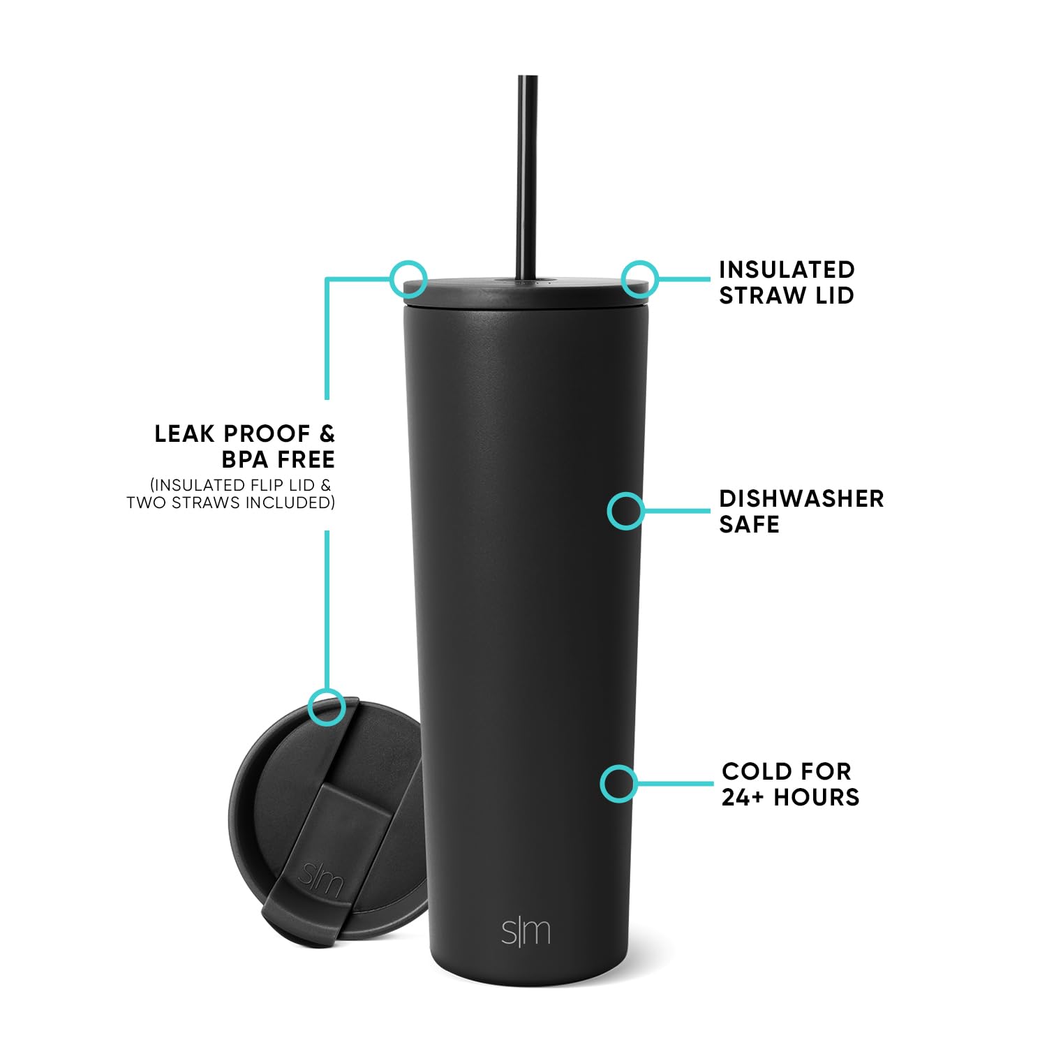Foto 3 pulgar | Vaso Aislante Simple Modern Classic Moonlight 800 Ml - Venta Internacional.