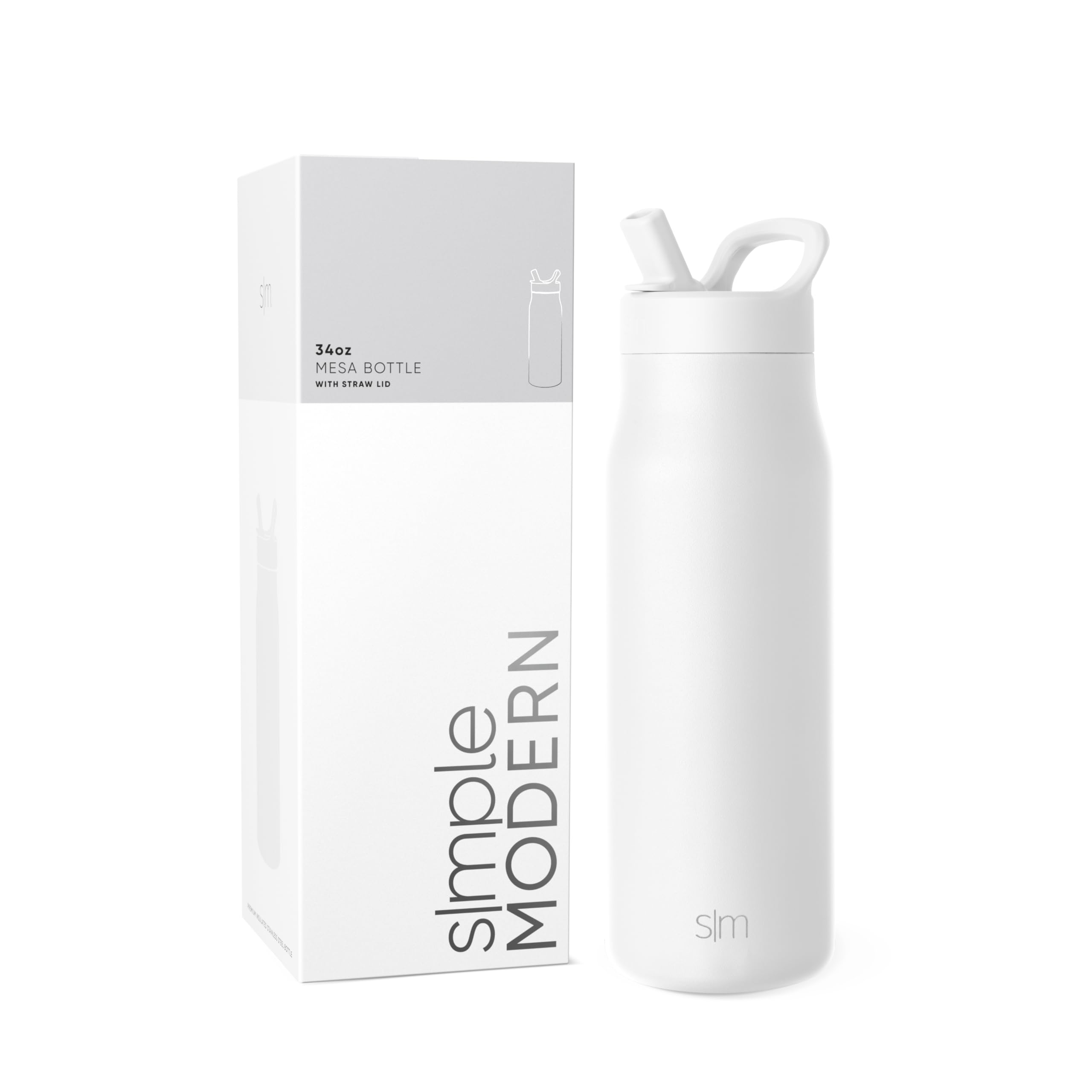 Foto 1 | Botella De Agua Simple Modern Mesa De Acero Inoxidable Con Aislamiento De 1 Litro - Venta Internacional.