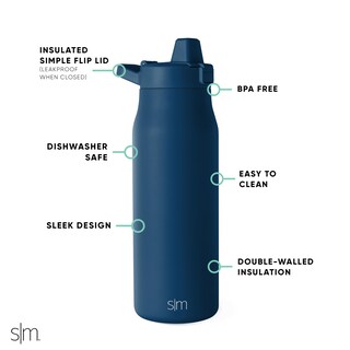 Foto 2 | Botella De Agua Slumberland, Simple Y Moderna, De Acero Inoxidable Filtrado, 1 Litro - Venta Internacional.