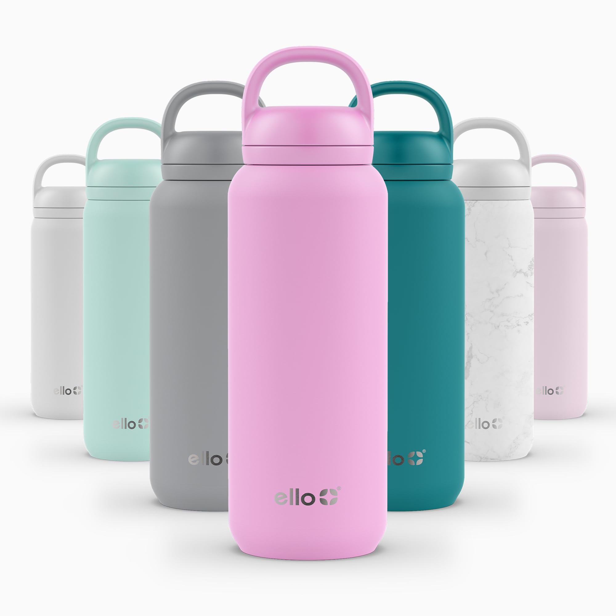 Botella De Agua Ello Cooper Twist De Acero Inoxidable 946 Ml, Rosa - Venta Internacional.