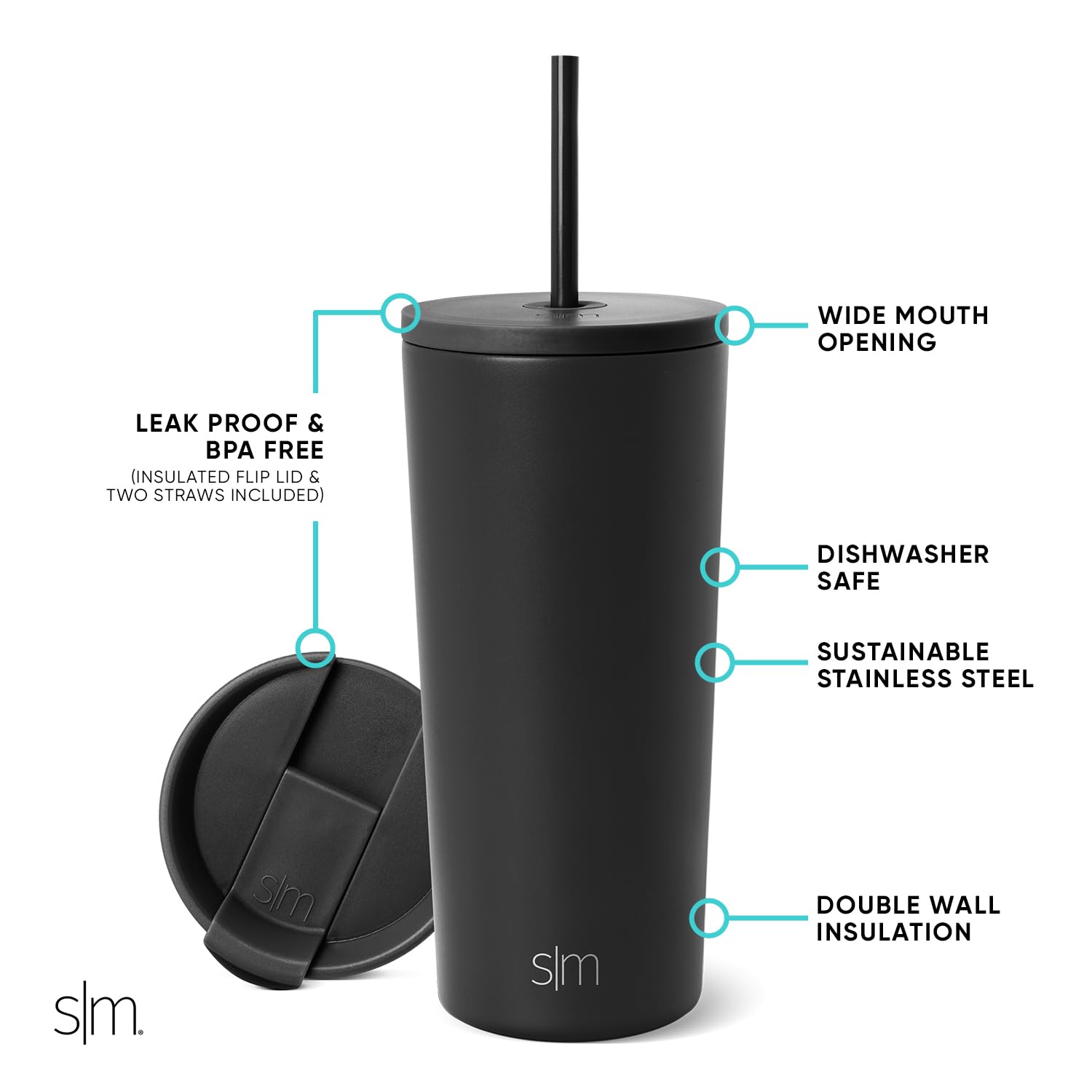 Foto 3 pulgar | Vaso Aislante, Simple, Moderno, Clásico, De Mármol De Carrara, 590 Ml - Venta Internacional.