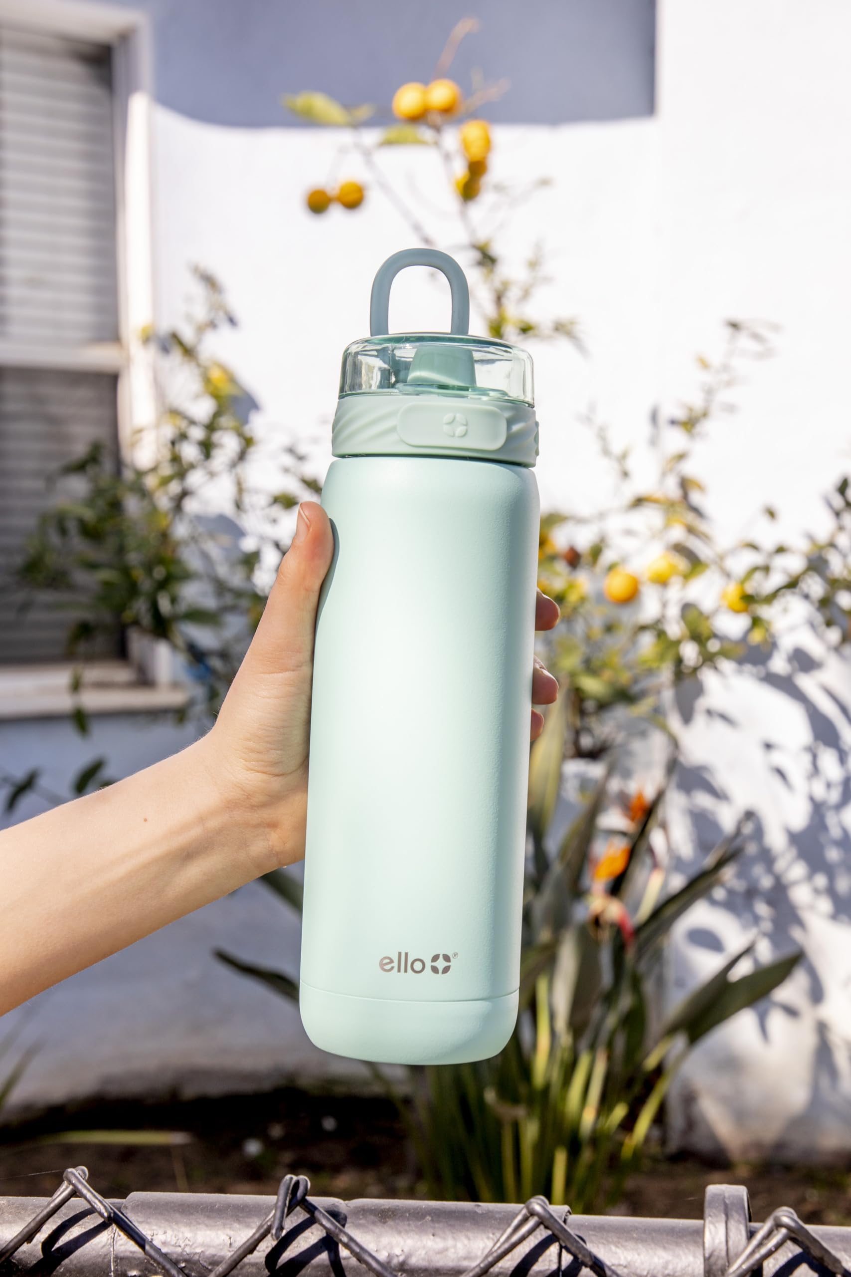 Foto 2 | Botella De Agua Ello Cooper De 650 Ml De Acero Inoxidable Con 2 Tapas - Venta Internacional.