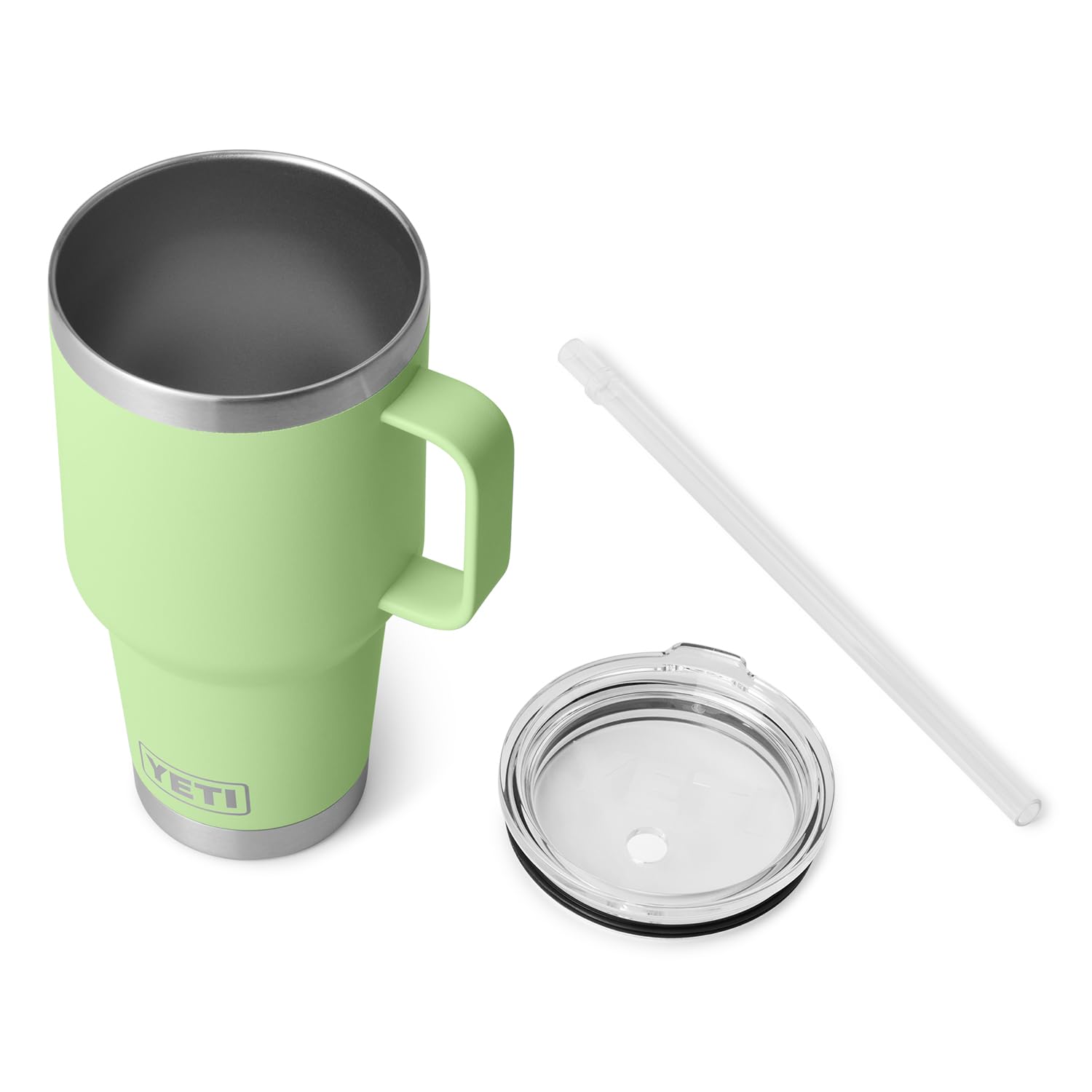 Foto 5 pulgar | Taza Yeti Rambler De 1 Litro Con Tapa De Pajita, Aislada Al Vacío, Inoxidable - Venta Internacional.