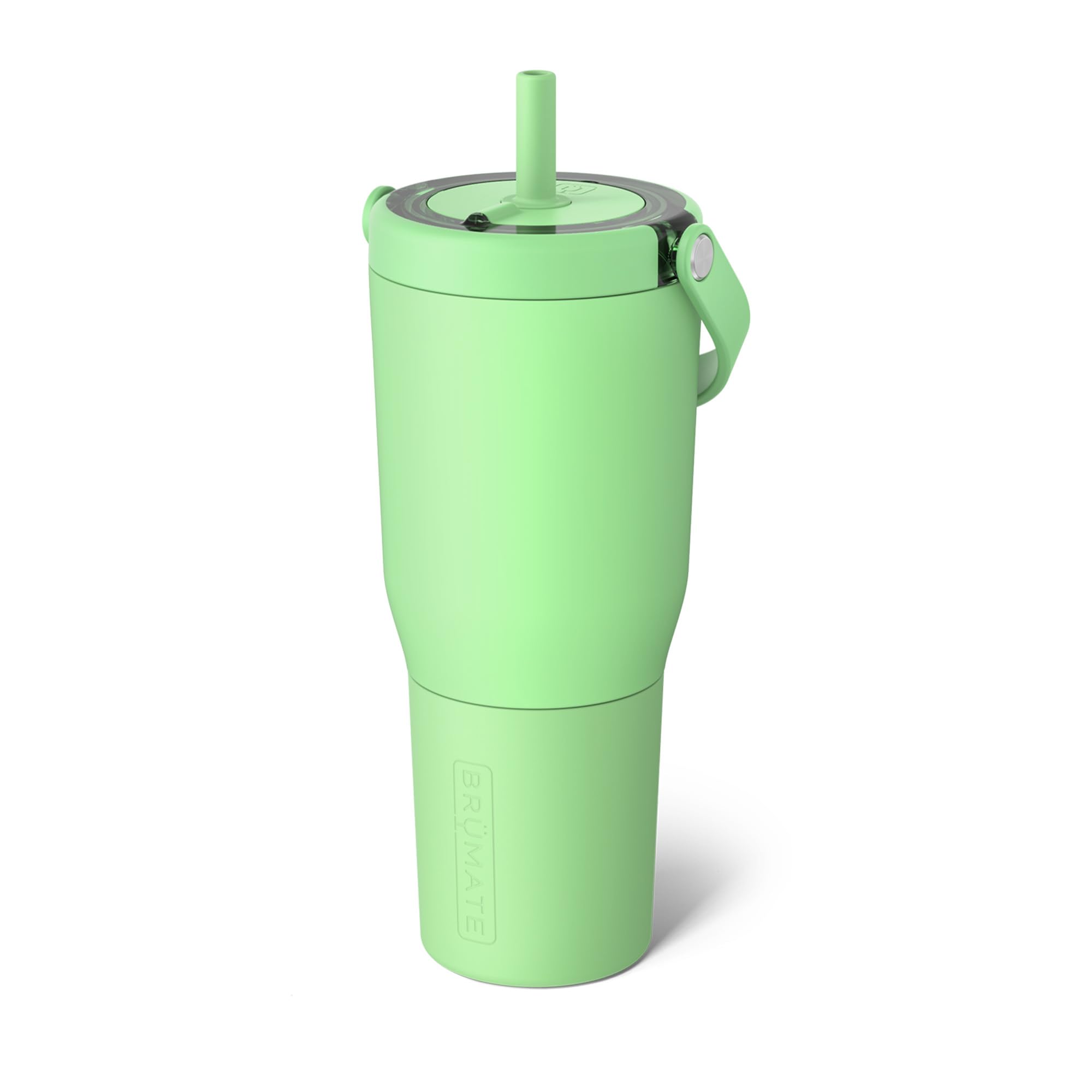 Vaso De Viaje Brümate Resa De 1 Litro, 100% A Prueba De Fugas Con Asa, Color Kiwi - Venta Internacional.