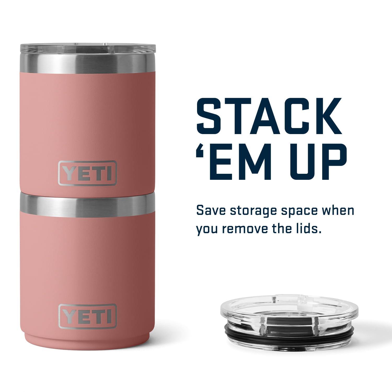 Foto 8 pulgar | Vaso Yeti Rambler, 295 Ml, Apilable, Lowball 2.0, Arenisca Rosa - Venta Internacional.