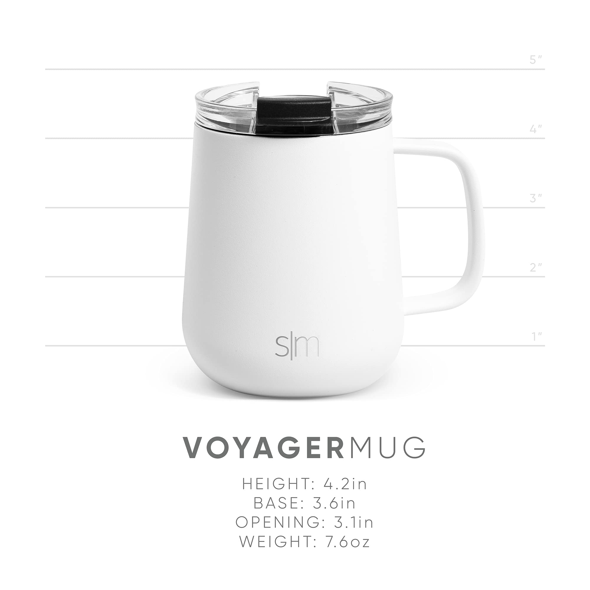 Foto 6 pulgar | Taza De Café De Viaje Simple Modern Voyager 350 Ml De Acero Inoxidable - Venta Internacional.