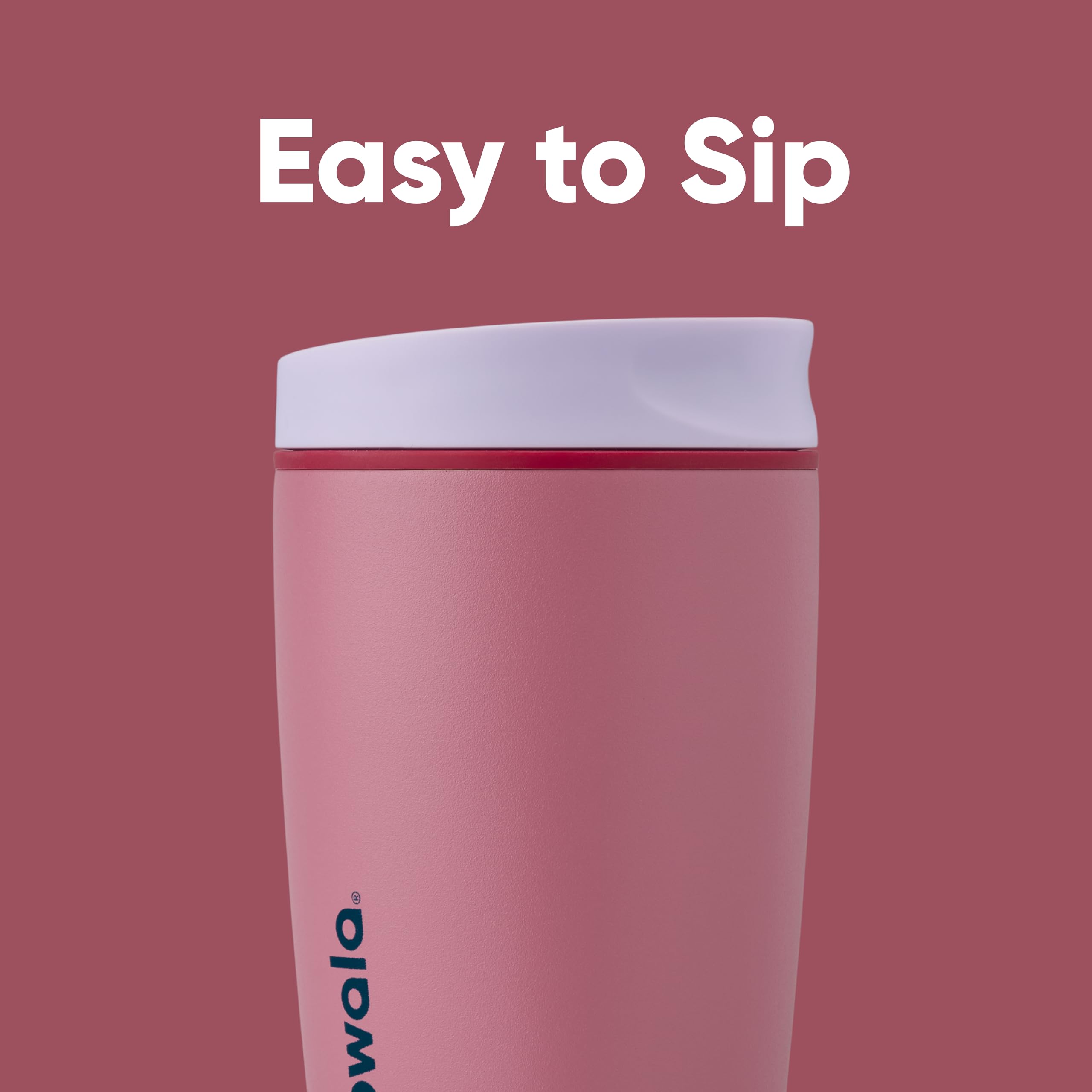 Foto 3 pulgar | Vaso De Café Owala Smoothsip Slider, Aislante, 360 Ml, Color Morado - Venta Internacional.
