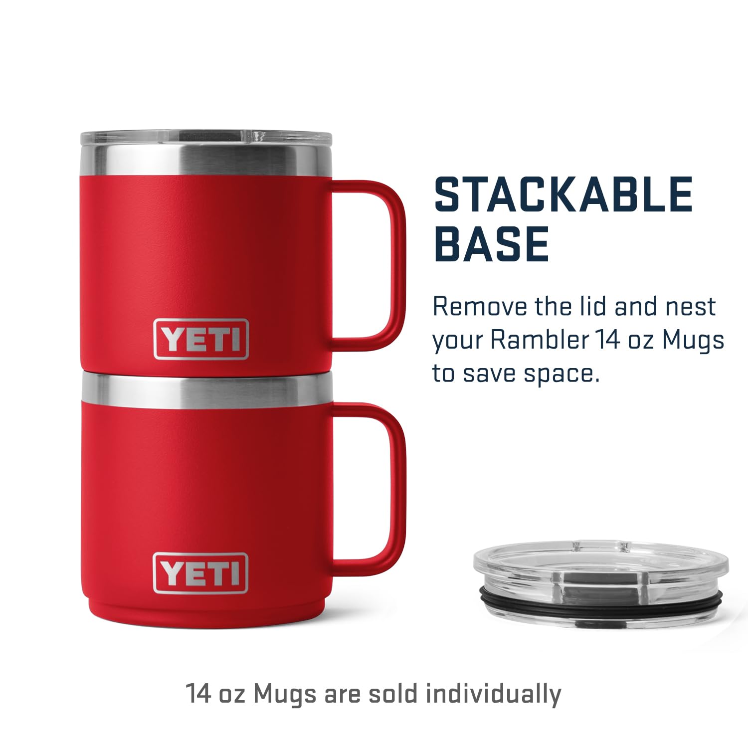 Foto 3 pulgar | Taza Yeti Rambler, Apilable, 414 Ml, Con Aislamiento Al Vacío, Inoxidable - Venta Internacional.