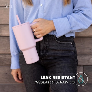 Foto 5 | Vaso Simple Modern Trek De 900 Ml Con Asa Y Tapa Con Pajita - Venta Internacional.