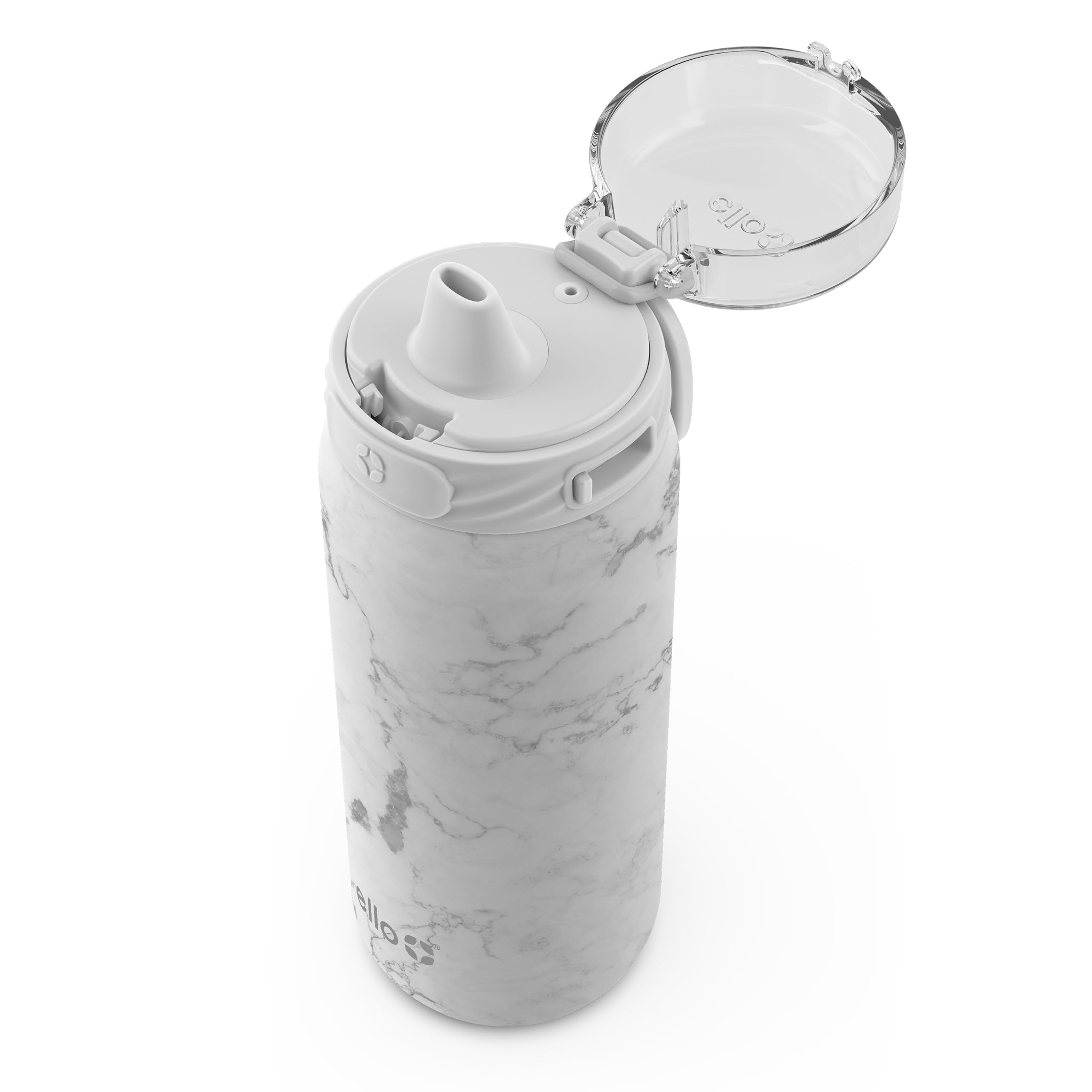 Foto 4 pulgar | Botella De Agua Ello Cooper, 530 Ml, Acero Inoxidable, Mármol Blanco - Venta Internacional.