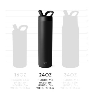 Foto 4 | Botella De Agua Simple Modern Mesa De 700 Ml Con Tapa De Pajita Bellini - Venta Internacional.