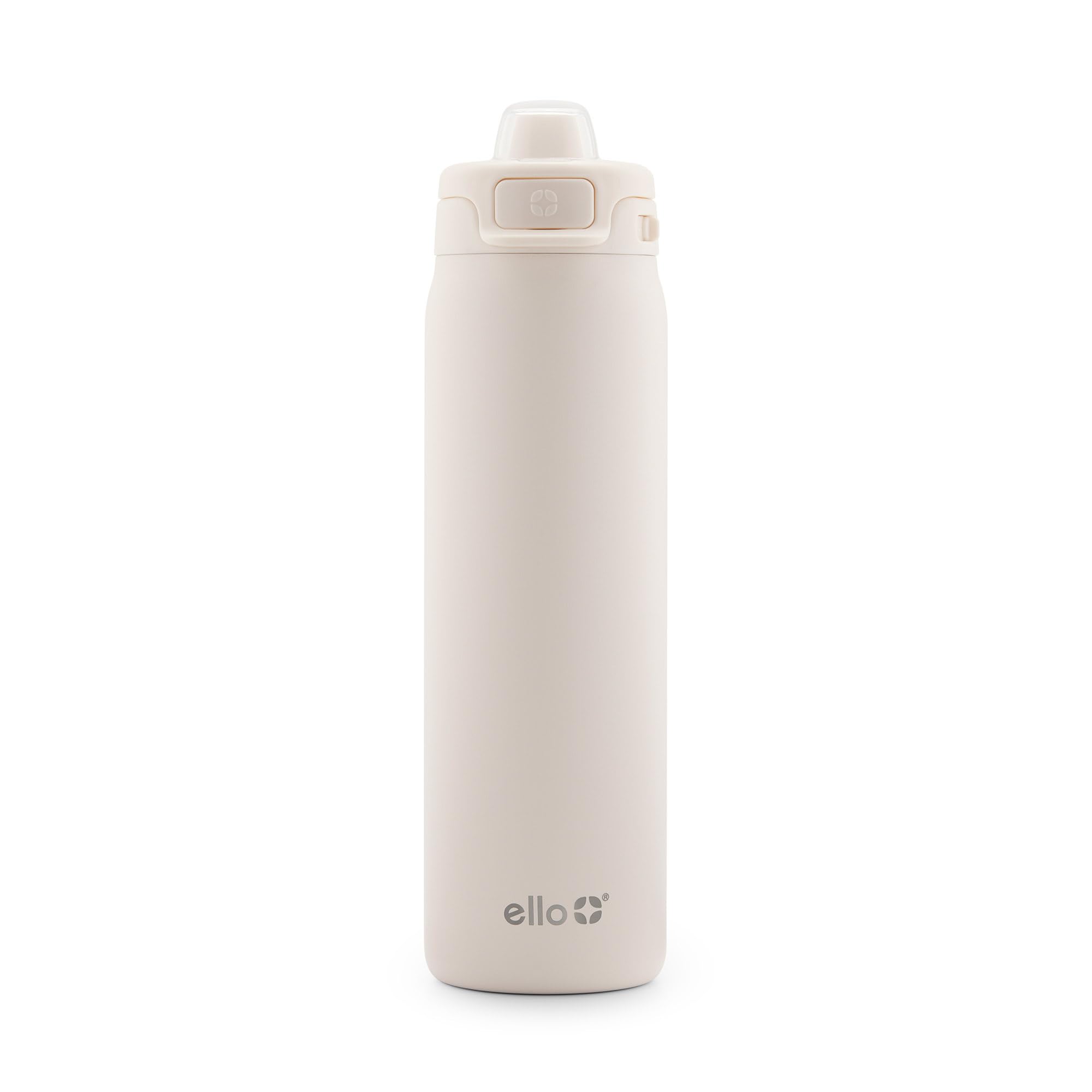 Botella De Agua Ello Pop & Fill De Acero Inoxidable, 650 Ml, Color Crema - Venta Internacional.