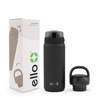 Foto 1 | Botella De Agua Ello Cooper Kids 530 Ml De Acero Inoxidable Negra - Venta Internacional.