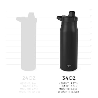 Foto 4 | Botella De Agua Simple, Moderna, Filtrada, Inoxidable, 1 Litro, Black Leopard - Venta Internacional.