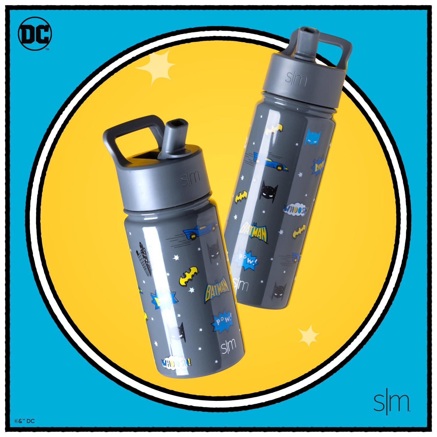 Foto 3 pulgar | Botella De Agua Simple Modern Dc Comics Batman 500 Ml Kids - Venta Internacional.