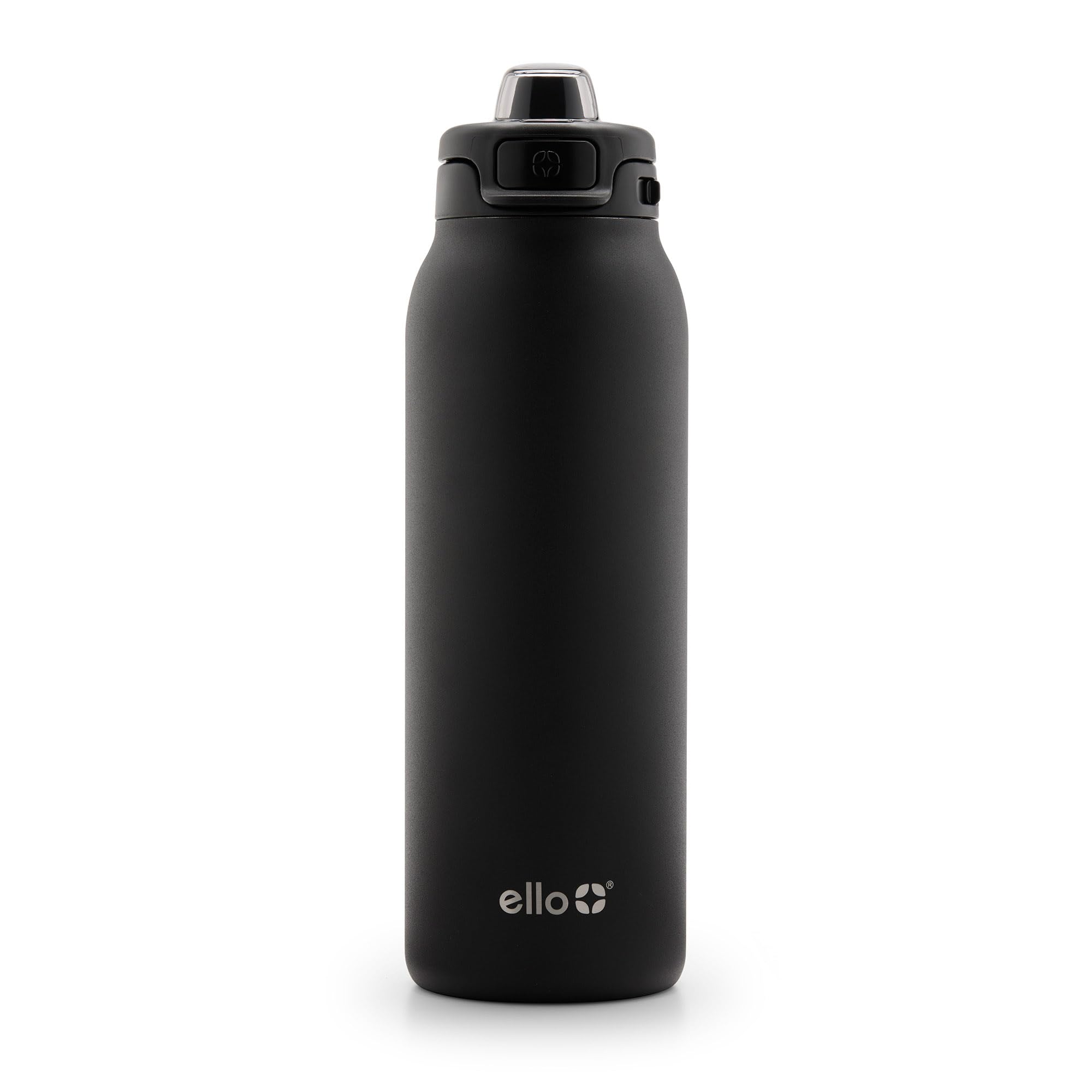 Botella De Agua Ello Pop & Fill De Acero Inoxidable De 946 Ml, Color Negro - Venta Internacional.