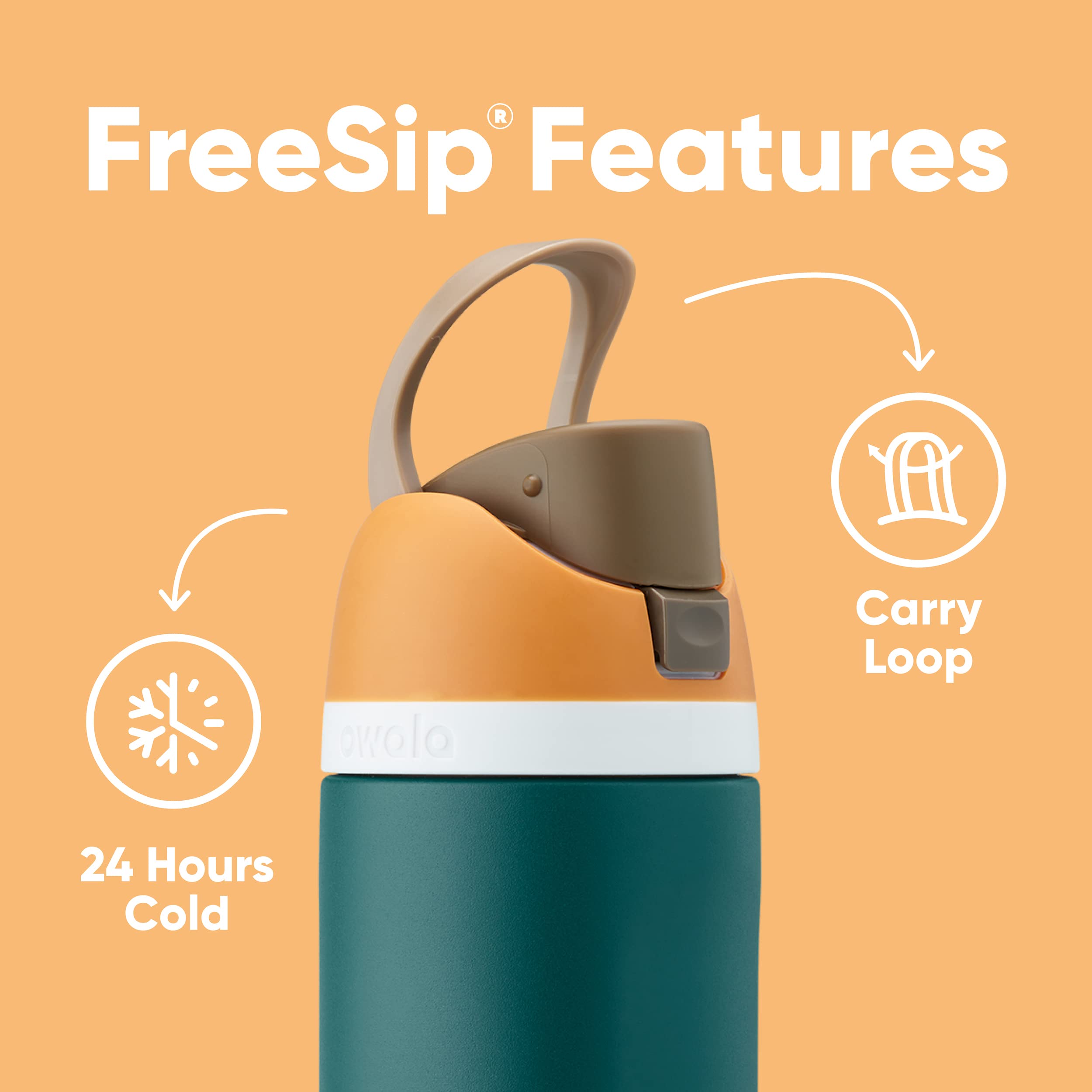Foto 5 pulgar | Botella De Agua Owala Freesip De Acero Inoxidable Con Aislamiento, 950 Ml - Venta Internacional.