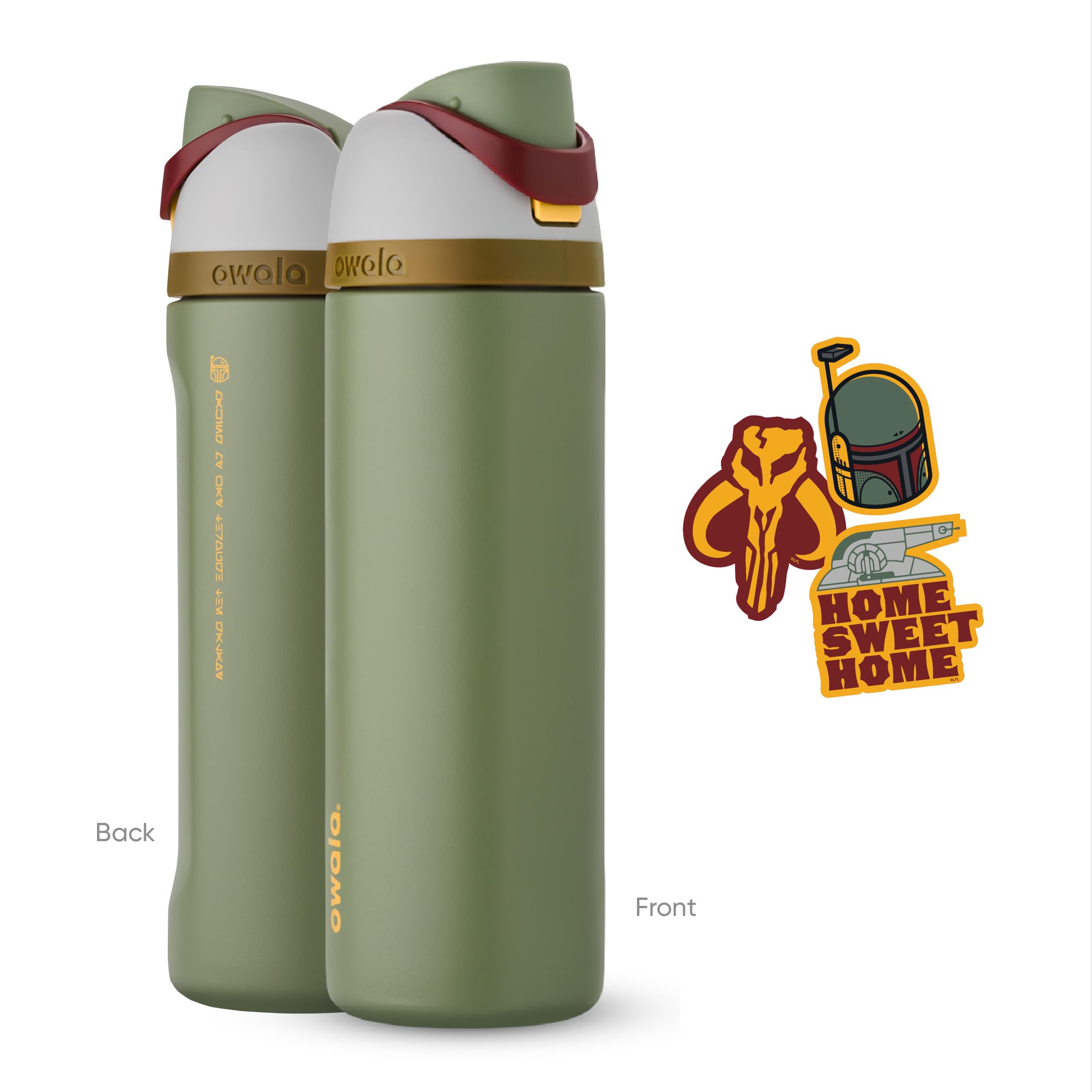 Foto 7 pulgar | Botella De Agua Owala Star Wars Freesip Con Aislamiento De 700 Ml Boba Fest - Venta Internacional.