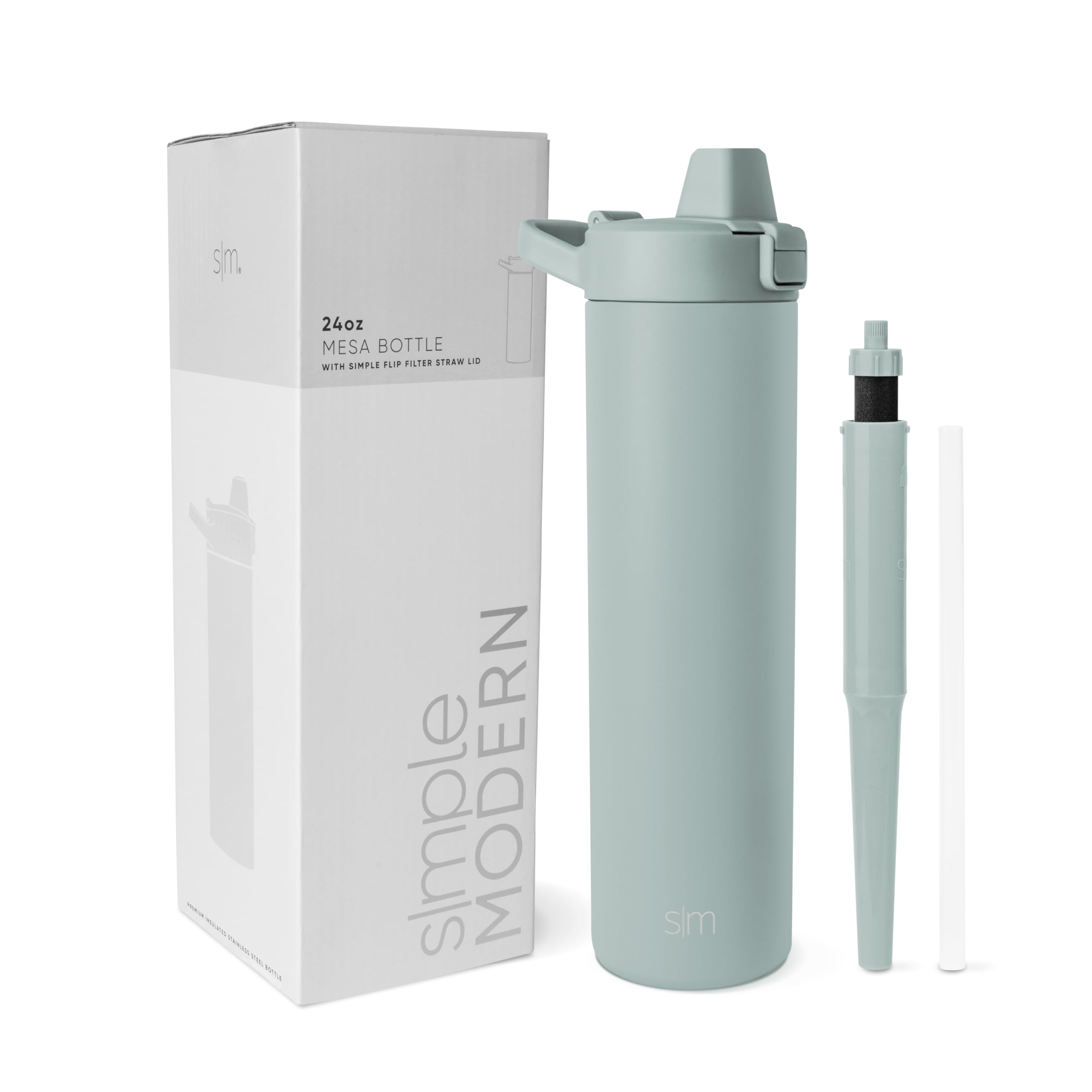 Foto 1 | Botella De Agua Simple, Moderna, Con Aislamiento Filtrado, Vidrio Marino De 700 Ml - Venta Internacional.