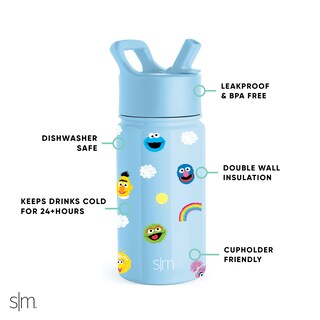 Foto 2 | Botella De Agua Simple Modern Sesame Street Kids De 400 Ml - Venta Internacional.