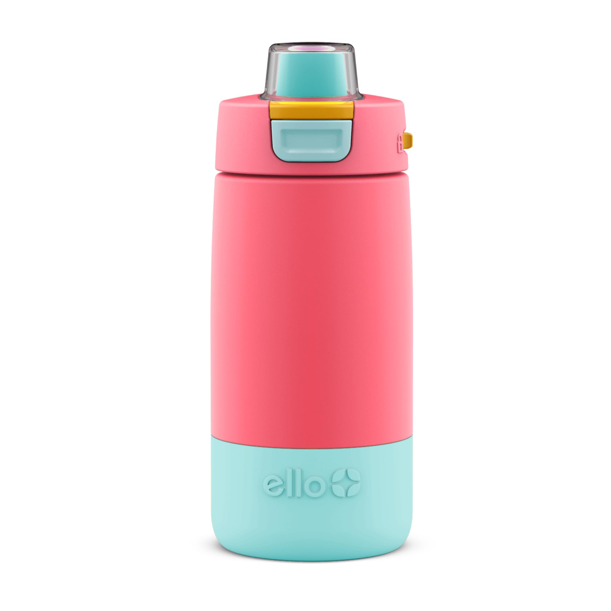 Botella De Agua Ello Kids Colby De Acero Inoxidable, 350 Ml, Color Coral - Venta Internacional.