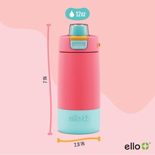 Foto 4 | Botella De Agua Ello Kids Colby De Acero Inoxidable, 350 Ml, Color Coral - Venta Internacional.