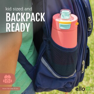 Foto 6 | Botella De Agua Ello Kids Colby De Acero Inoxidable, 350 Ml, Color Coral - Venta Internacional.