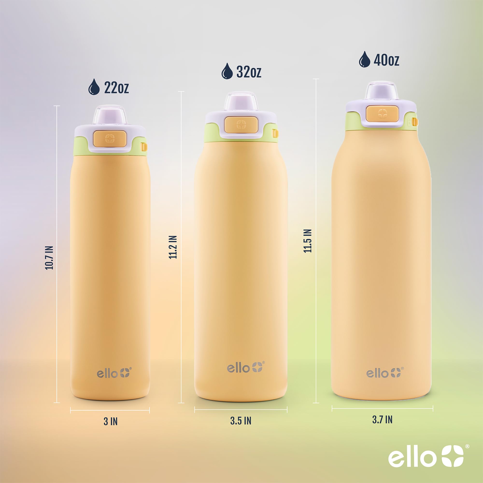 Foto 6 pulgar | Botella De Agua Ello Pop & Fill De Acero Inoxidable Sunset De 946 Ml - Venta Internacional.