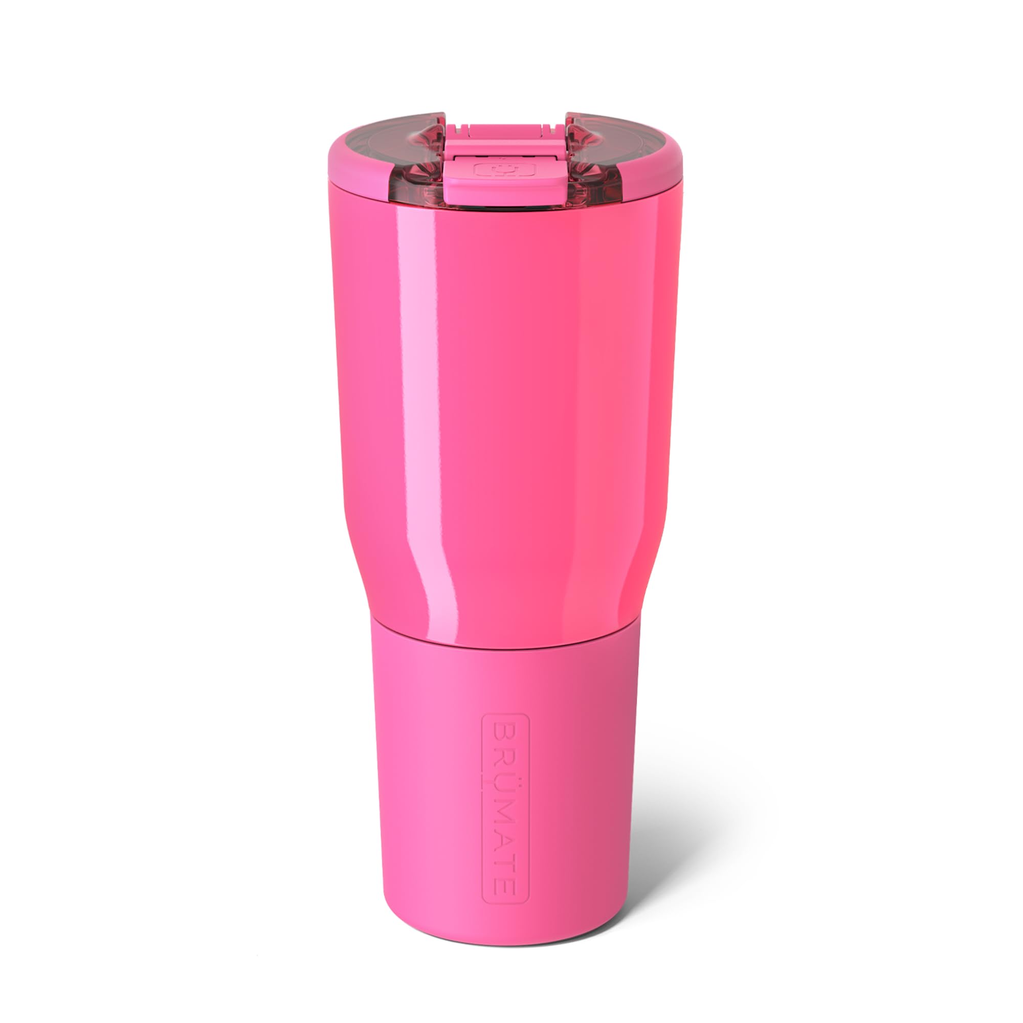 Vaso De Viaje Brümate Nav, 1 Litro, Aislante, Rosa Neón, Acero Inoxidable - Venta Internacional.