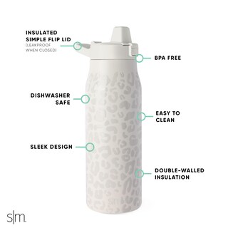 Foto 2 | Botella De Agua Simple Moderna Filtrada De Acero Inoxidable Con Aislamiento De 1 Litro - Venta Internacional.