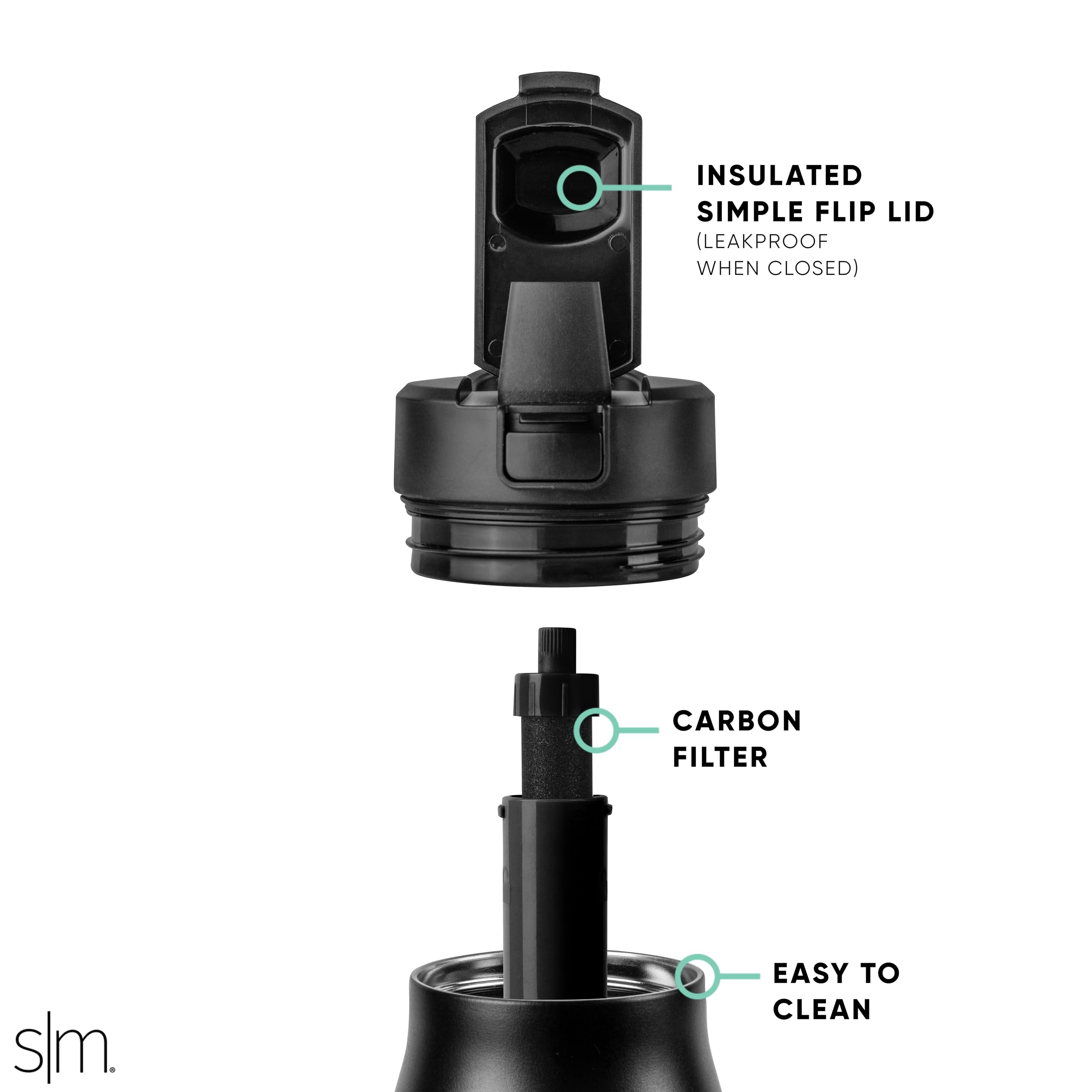 Foto 4 pulgar | Botella De Agua Simple Moderna Filtrada De Acero Inoxidable Con Aislamiento De 1 Litro - Venta Internacional.