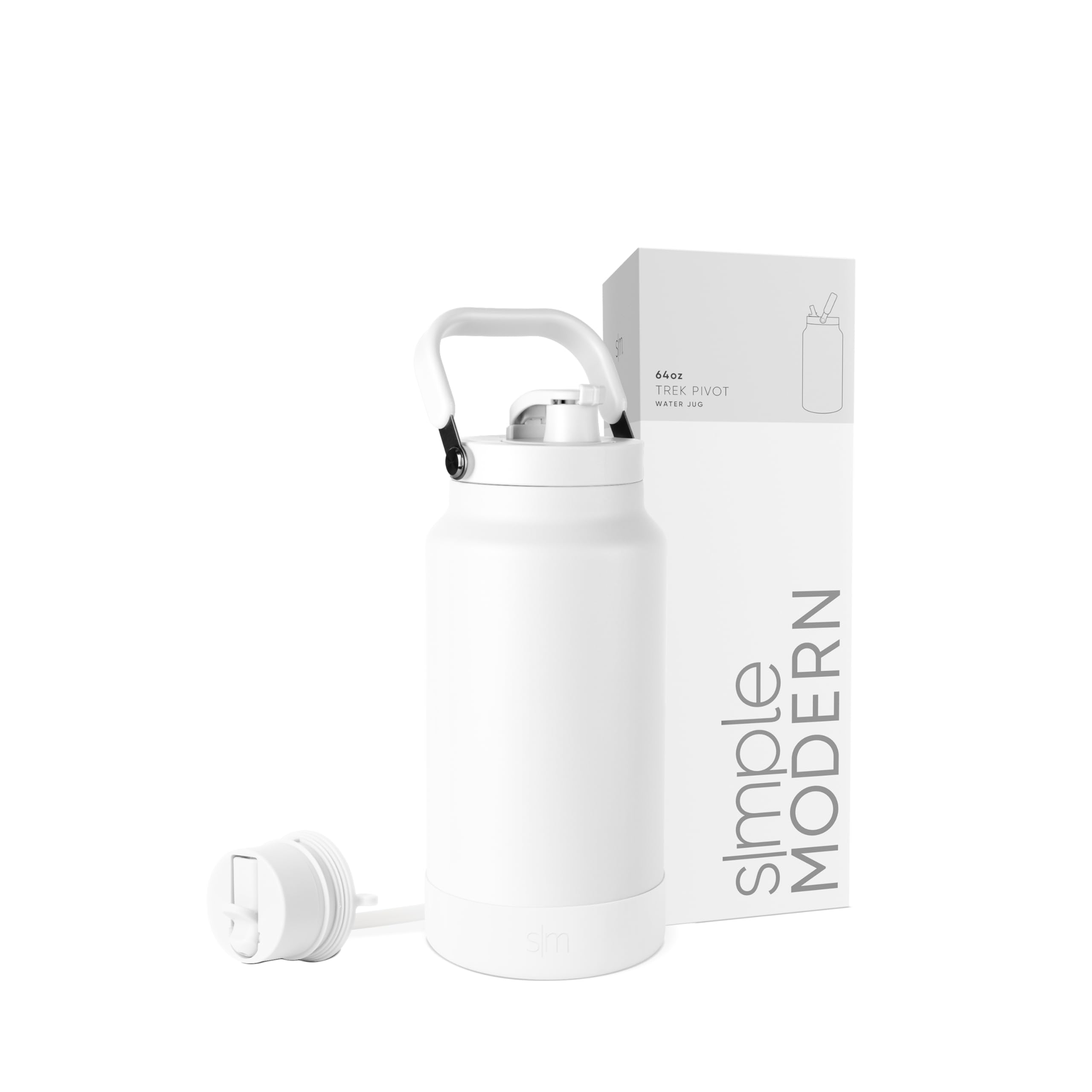 Botella De Agua Simple Modern Trek Pivot De Acero Inoxidable De 1,9 L - Venta Internacional.
