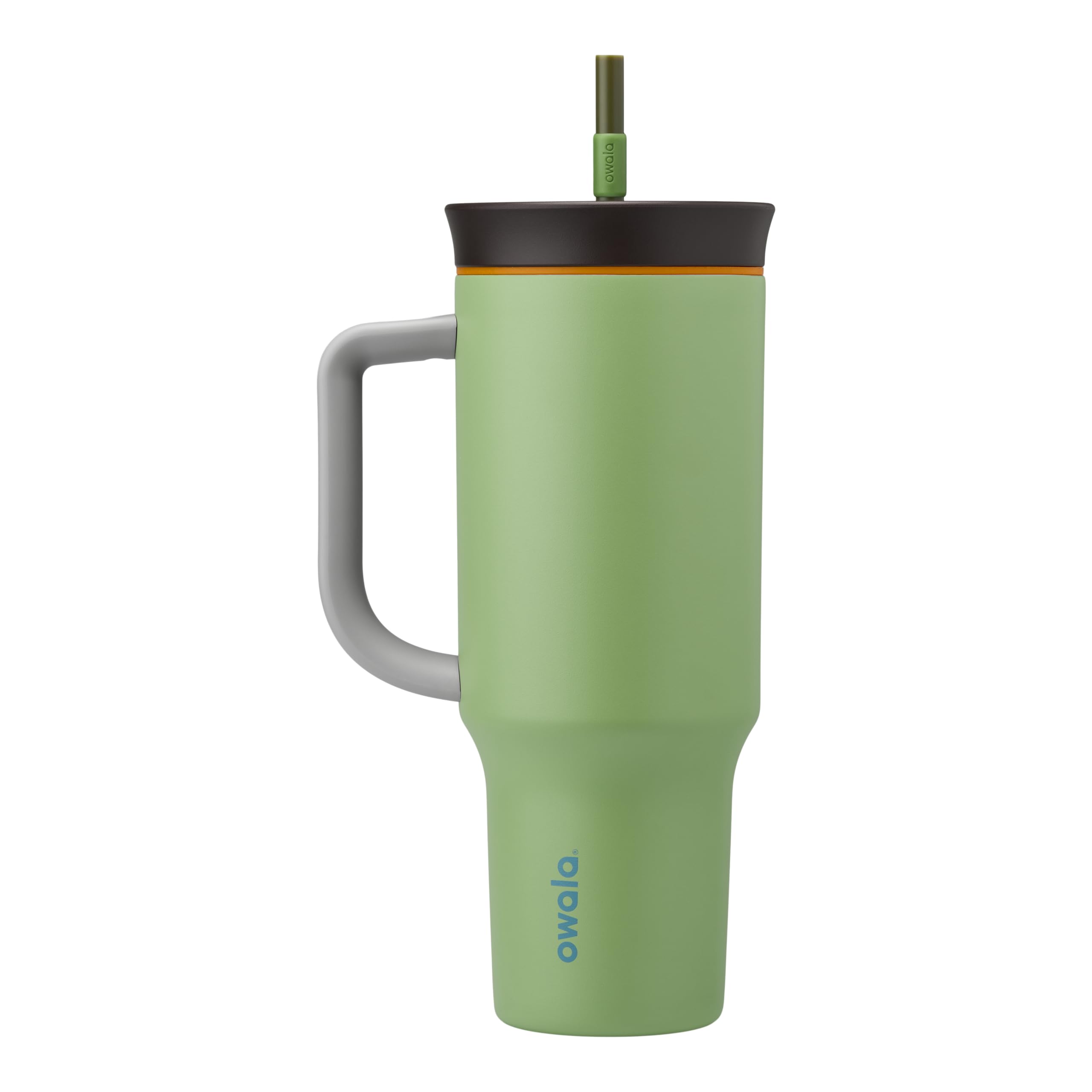 Foto 2 pulgar | Vaso De Viaje Owala De Acero Inoxidable De 1,2 L Con Tapa, Color Verde Pajizo - Venta Internacional.
