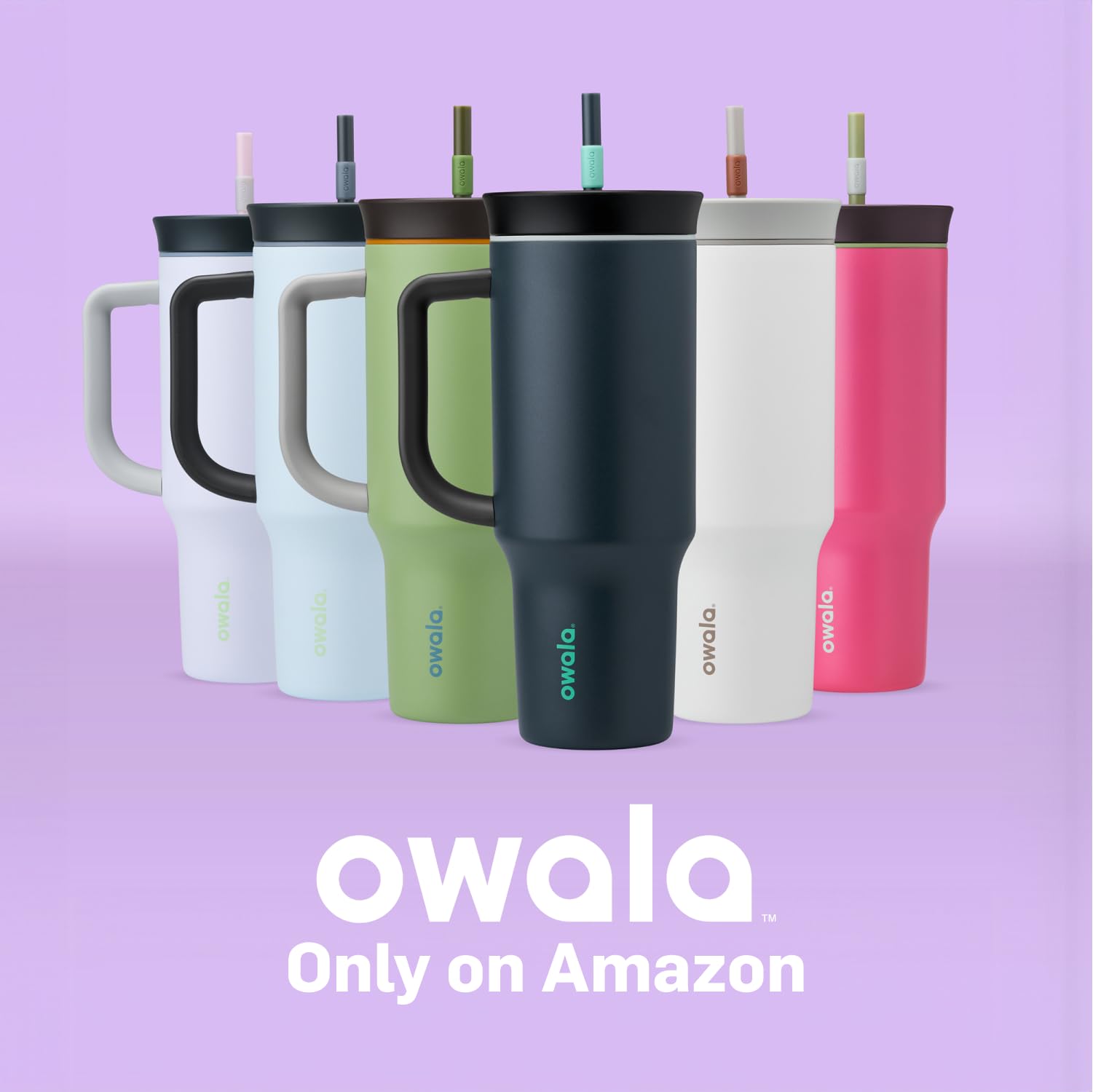 Foto 7 pulgar | Vaso De Viaje Owala De Acero Inoxidable De 1,2 L Con Tapa, Color Verde Pajizo - Venta Internacional.