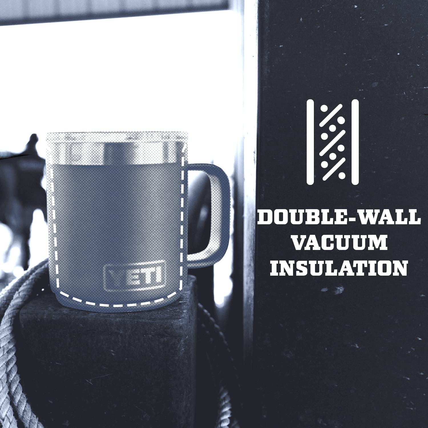 Foto 5 pulgar | Taza Yeti Rambler De Acero Inoxidable Con Aislamiento Al Vacío De 300 Ml - Venta Internacional.
