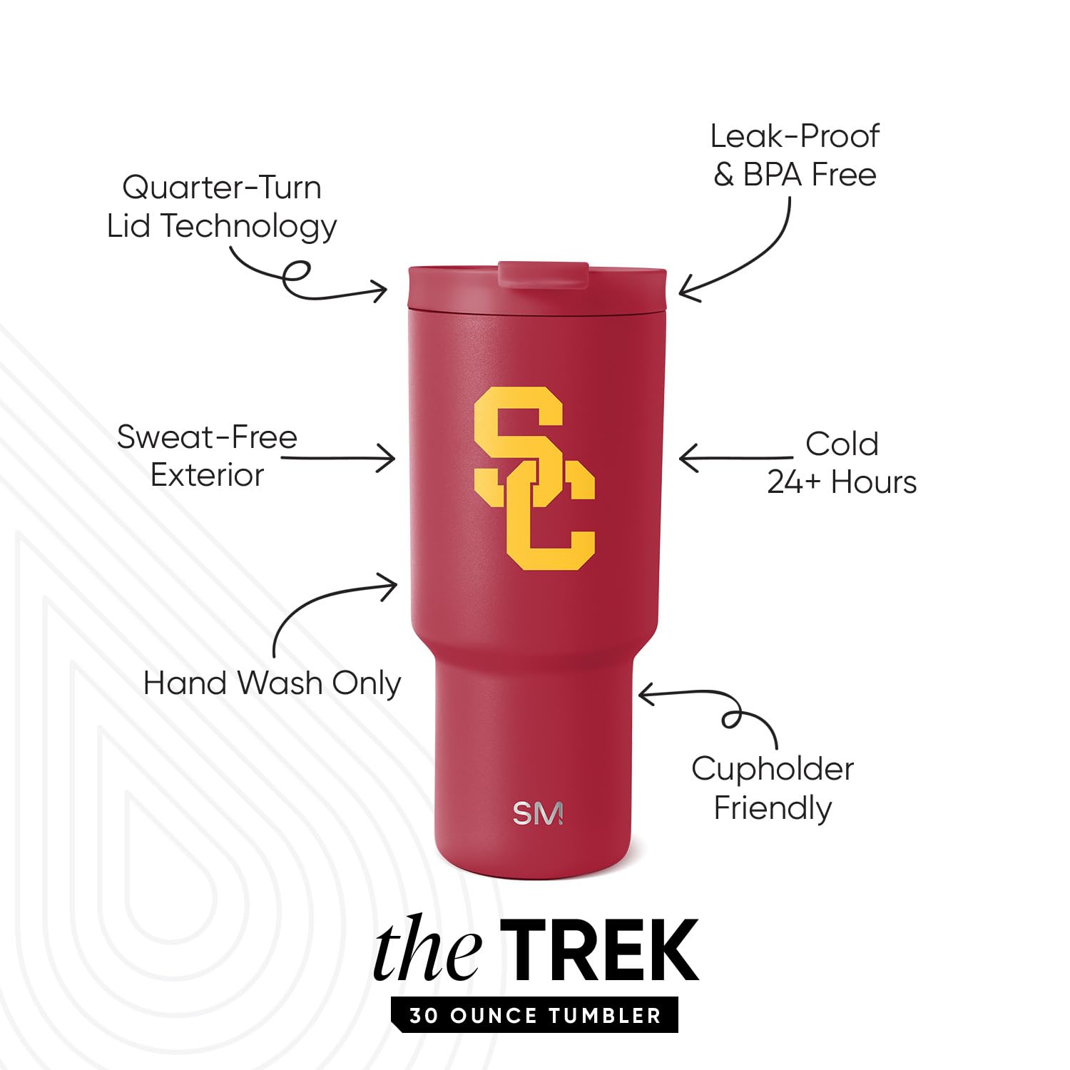 Foto 3 pulgar | Vaso Trojans Usc Simple Modern, 900 Ml, Acero Inoxidable - Venta Internacional.